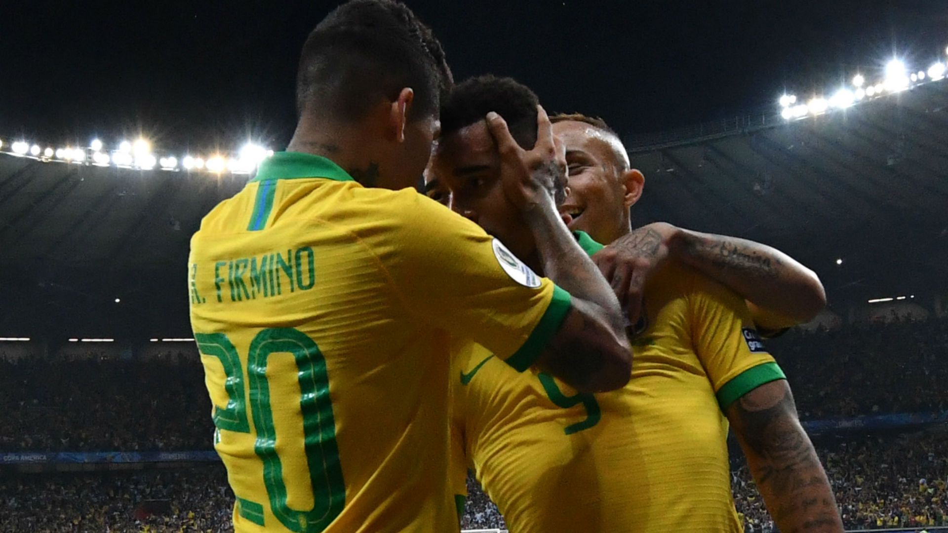 Firmino Gabriel Jesus Brasil Argentina Copa América 03 07 2019