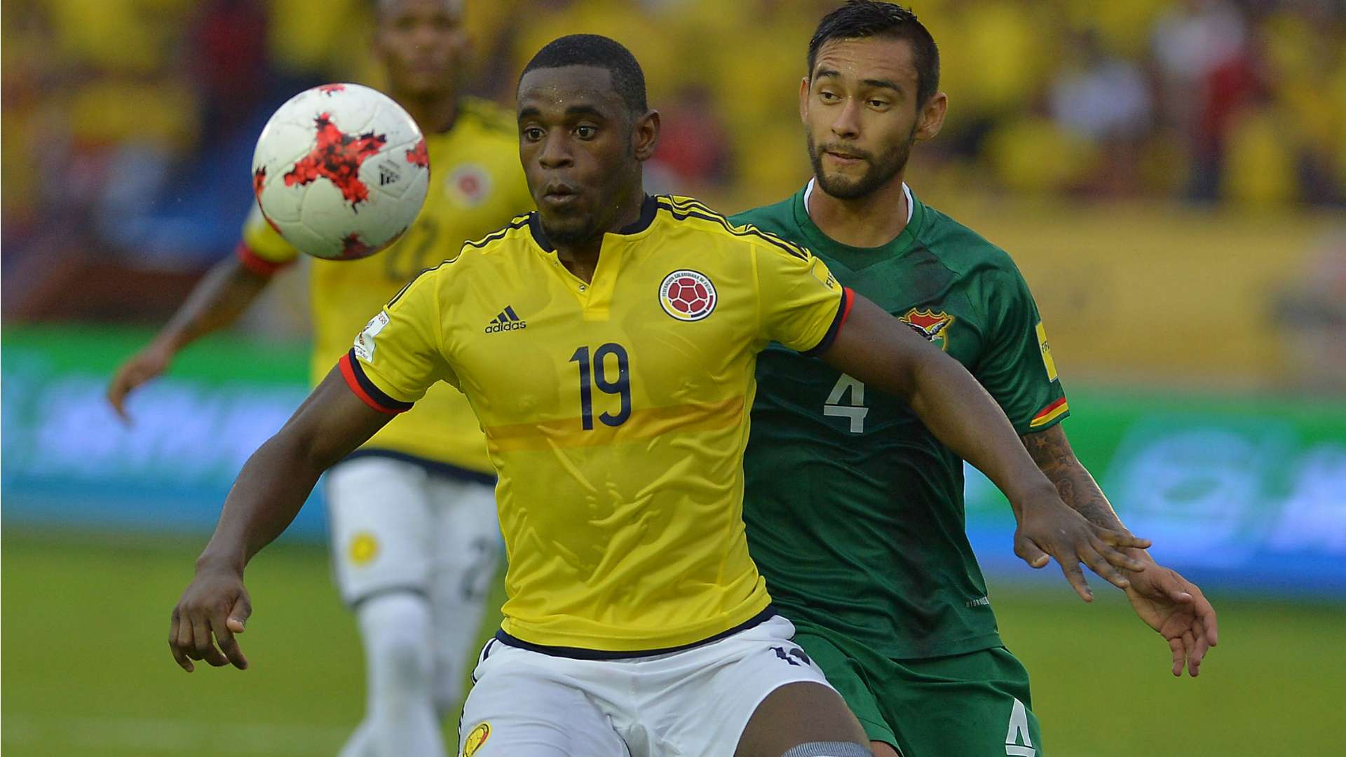 Duvan Zapata with Colombia shirt