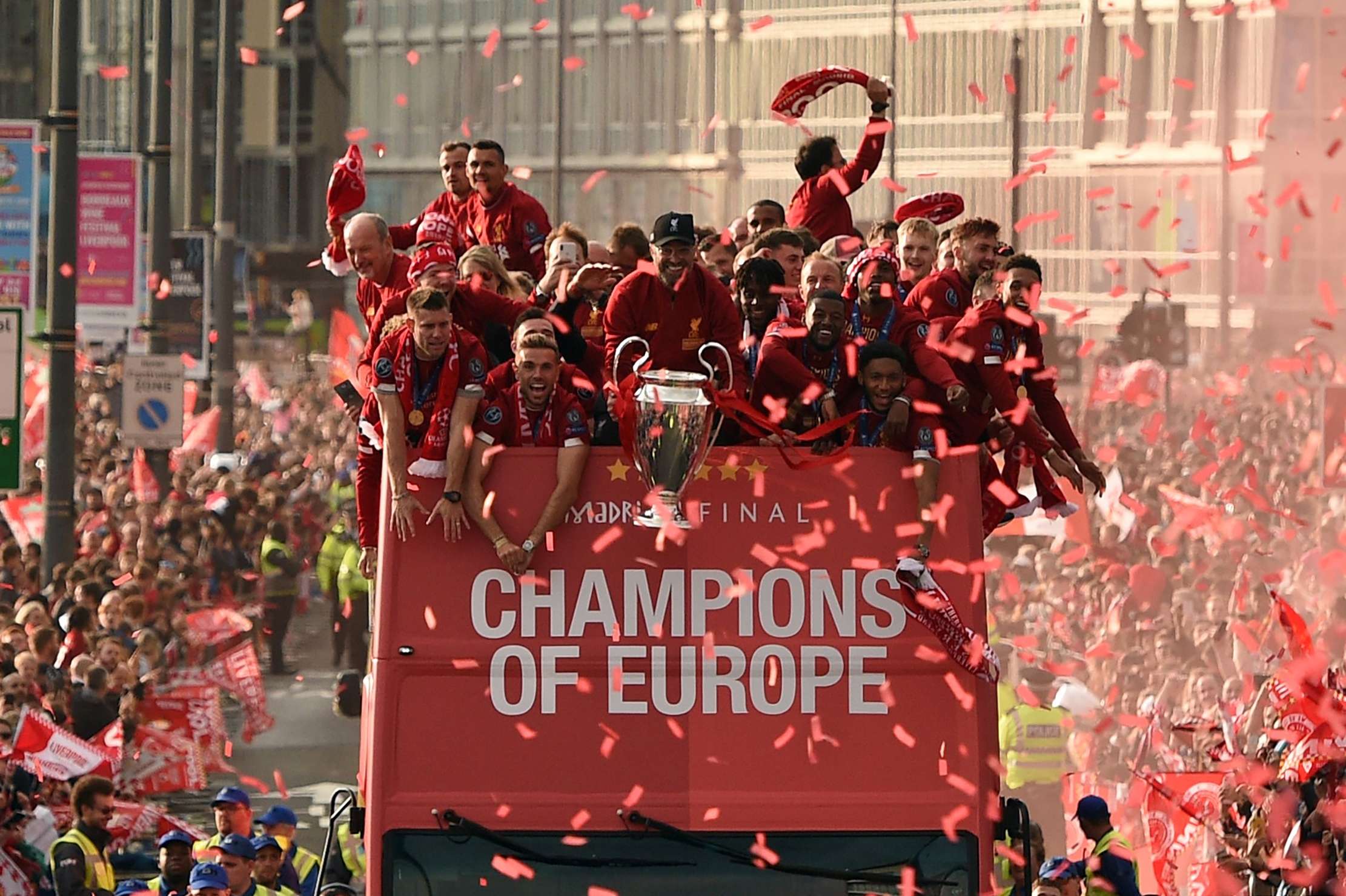 Liverpool Champions League 2018-19 trophy parade