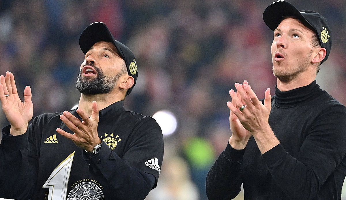 GERMANY ONLY: HASAN SALIHAMIDZIC JULIAN NAGELSMANN BAYERN MÜNCHEN 