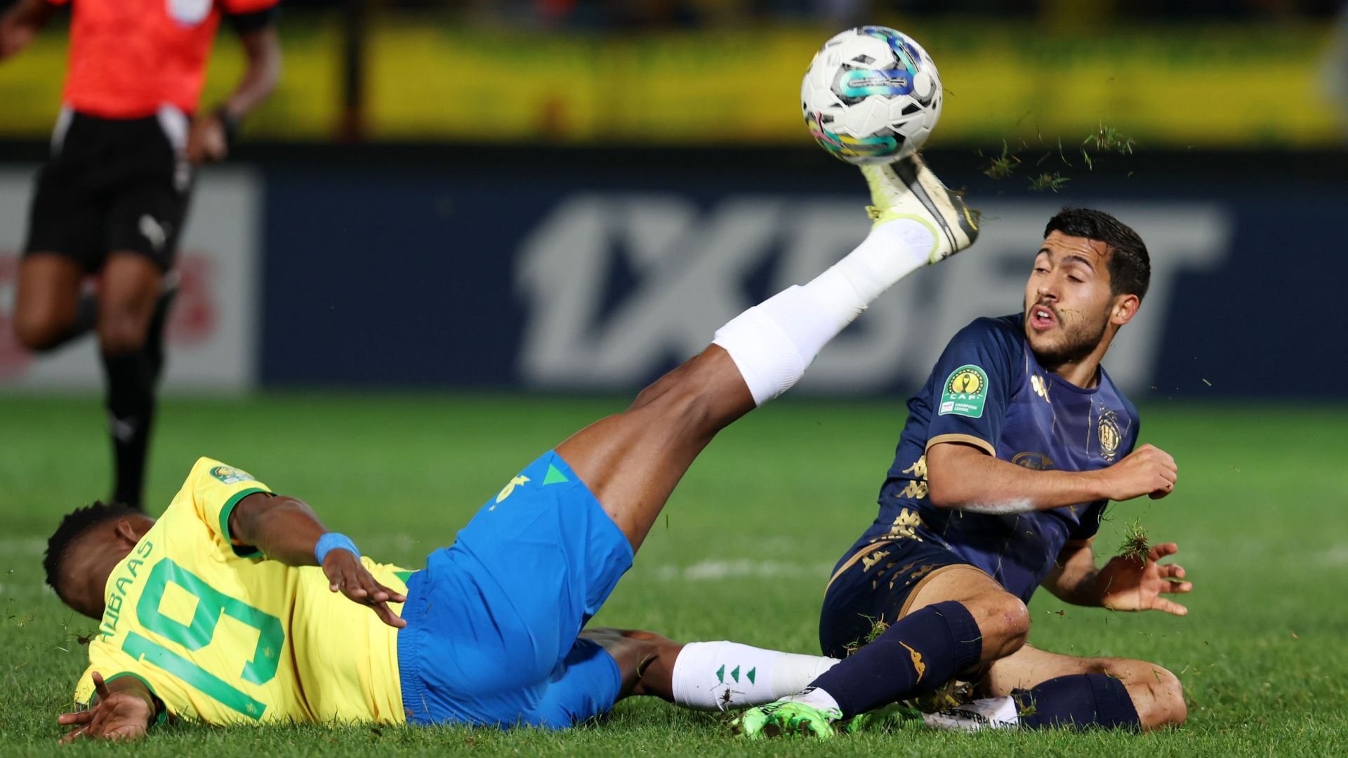 Bathusi Aubaas and Houssem Tkam, Mamelodi Sundowns vs Esperance