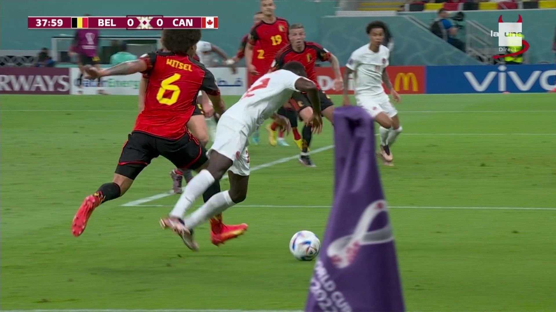 Axel Witsel Belgium Canada penalty incident