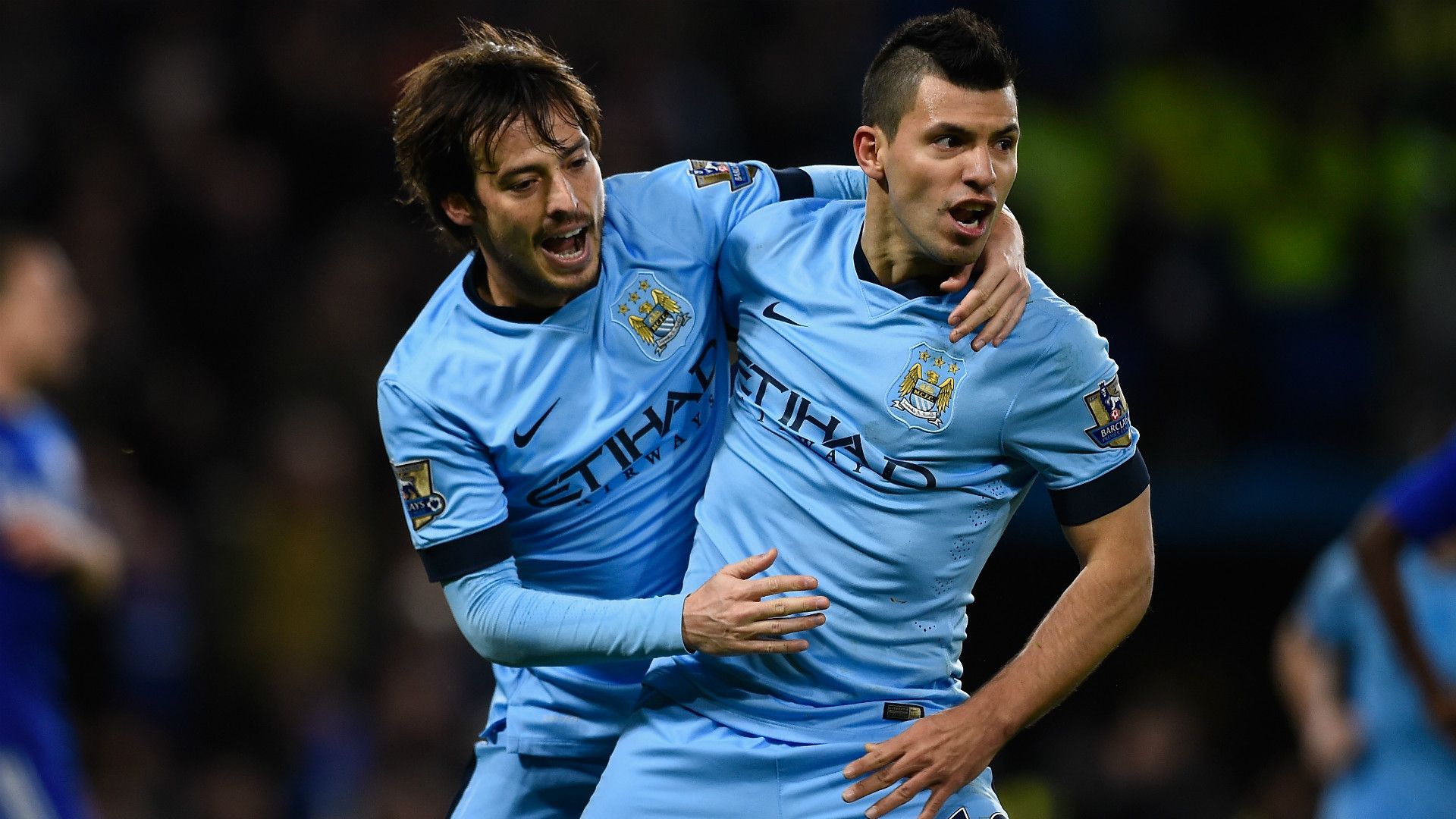 David Silva Sergio Aguero Chelsea Manchester City Premier League 31012015