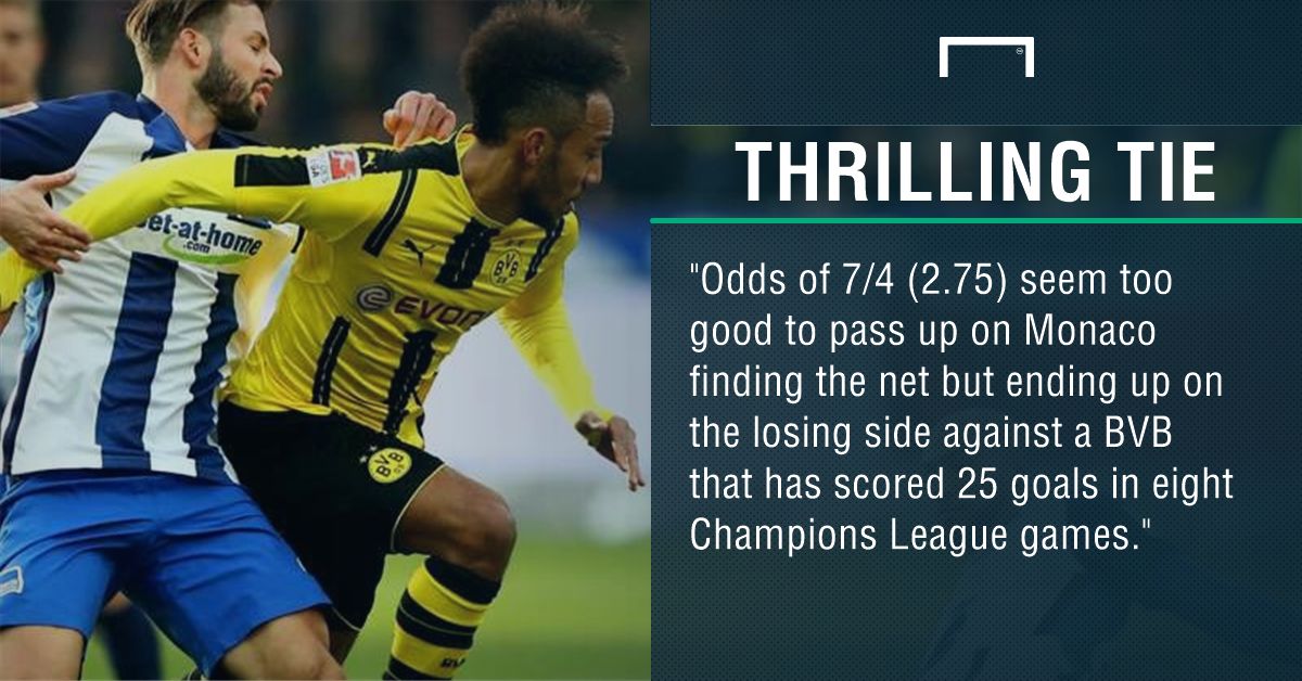 GFX Borussia Dortmund Monaco betting