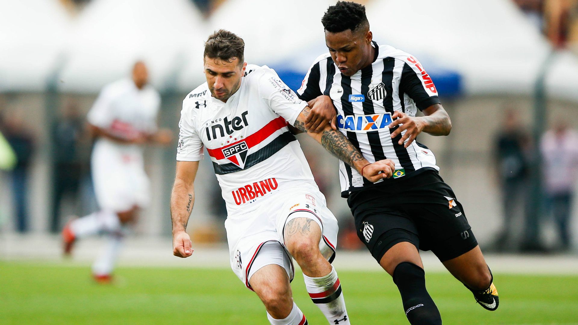 Lucas Pratto e Matheus Jesus - São Paulo x Santos - 28/10/2017