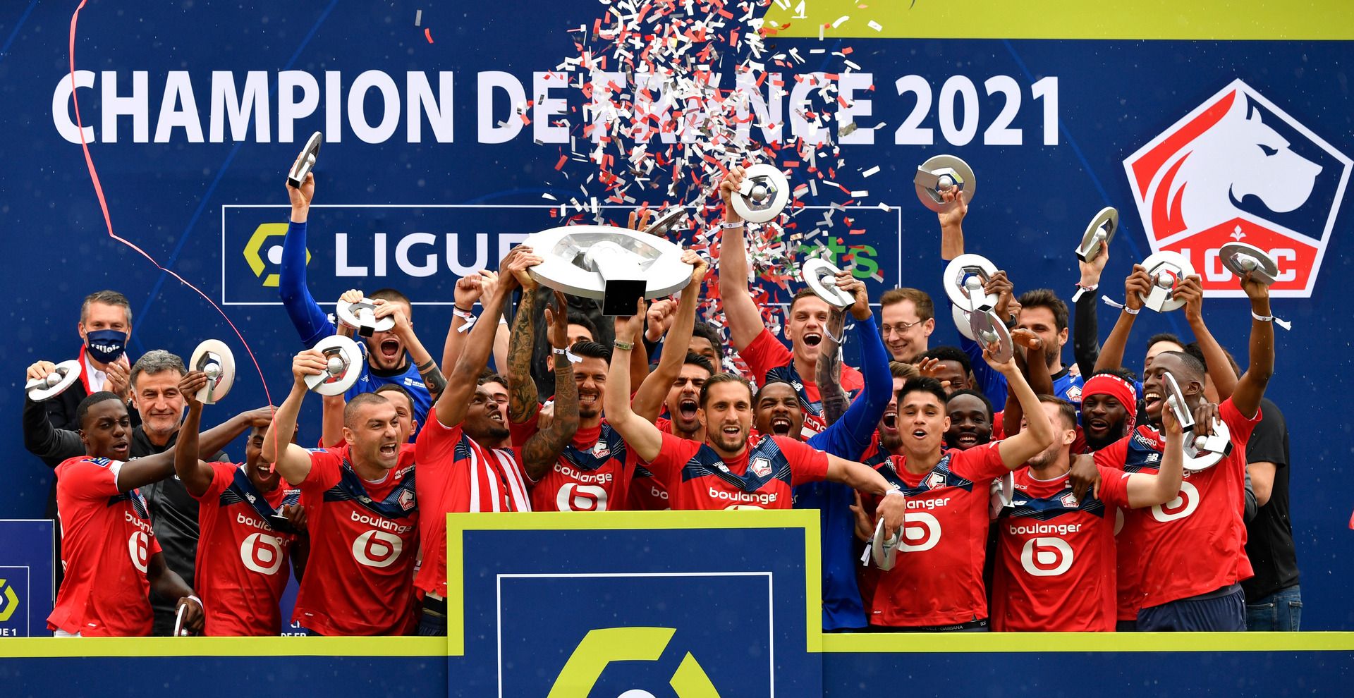 Lille champions celebration