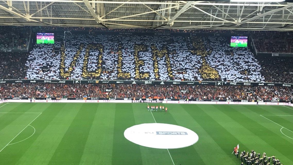 Tifo Valencia Betis Copa del Rey 28022019