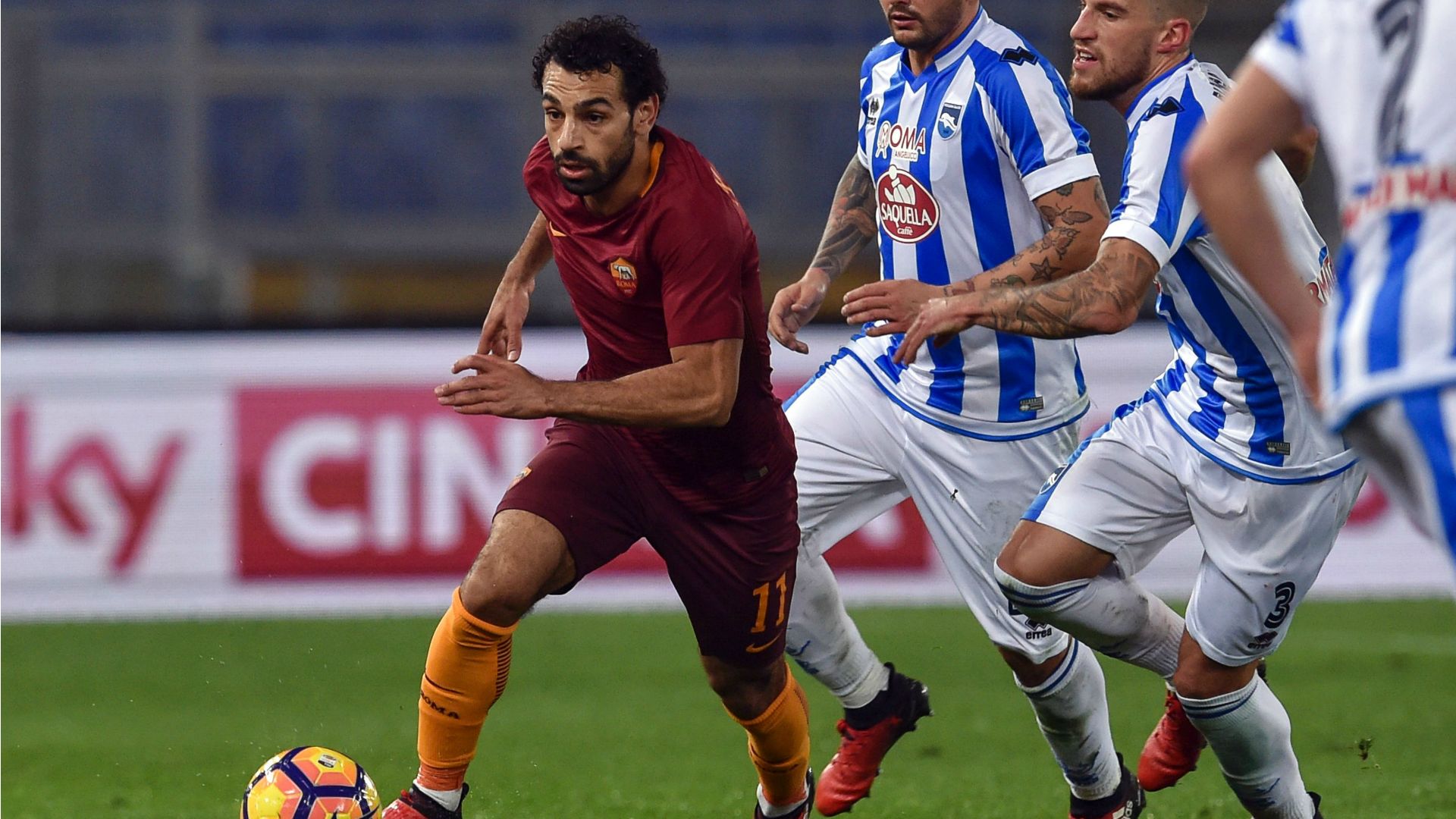 Mohamed Salah Roma Pescara Serie A 27112016
