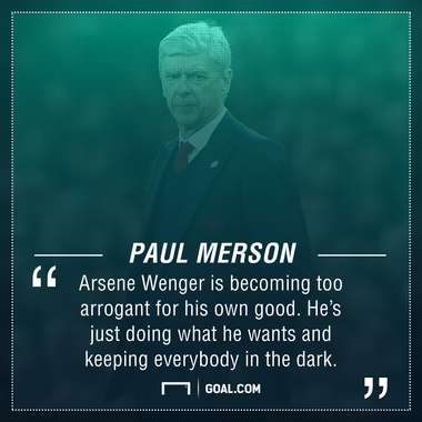 Paul Merson Arsene Wenger