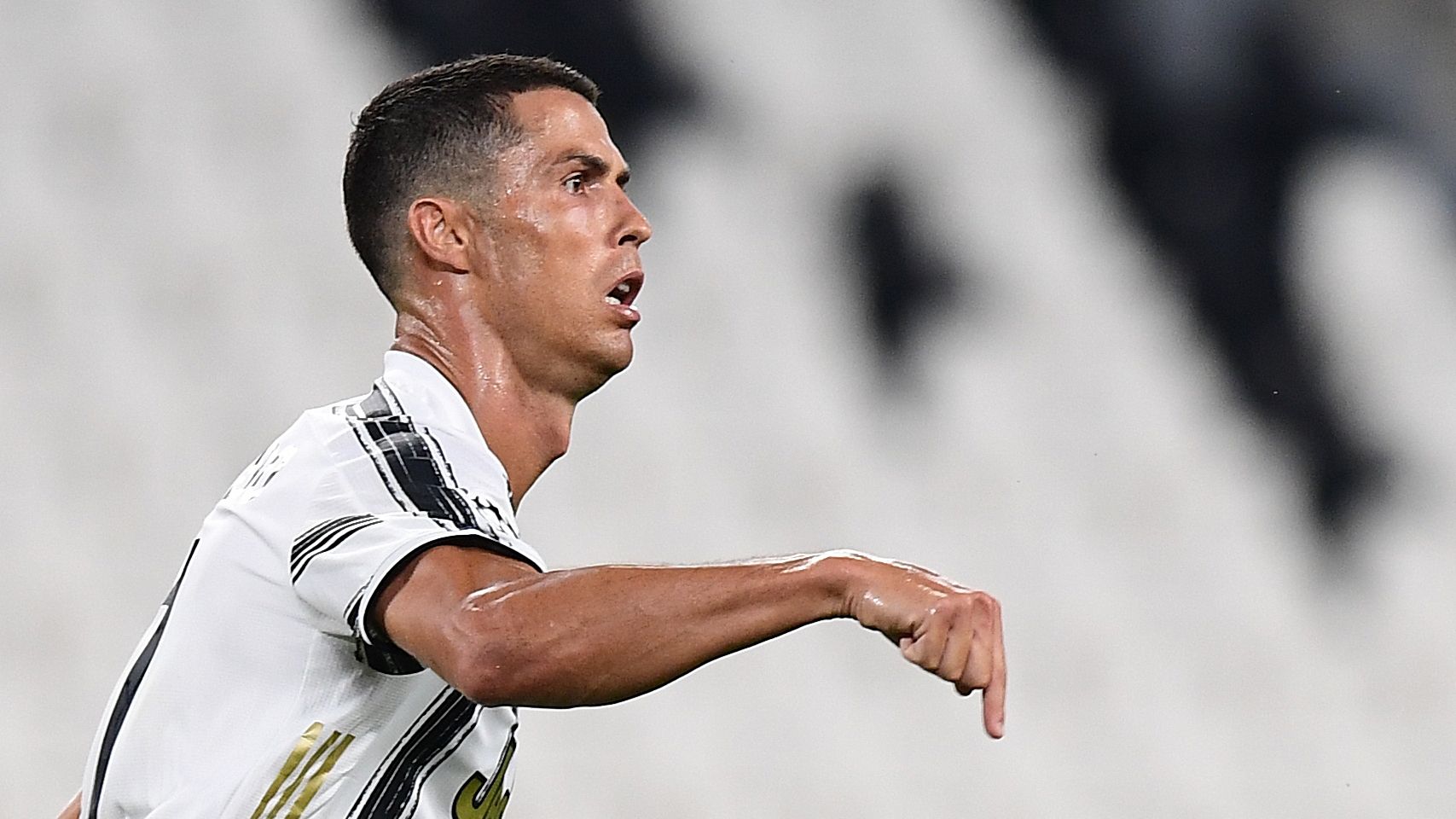 Cristiano Ronaldo Juventus Lyon UEFA Champions League