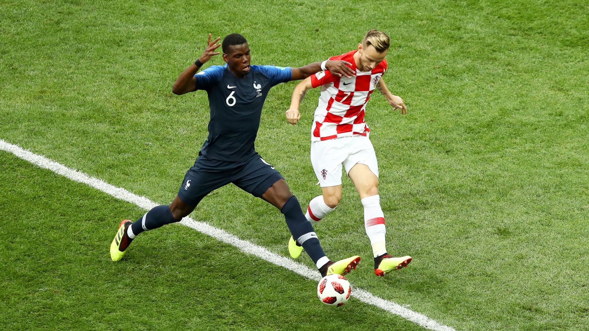 Frankreich Kroatien Pogba Rakitic