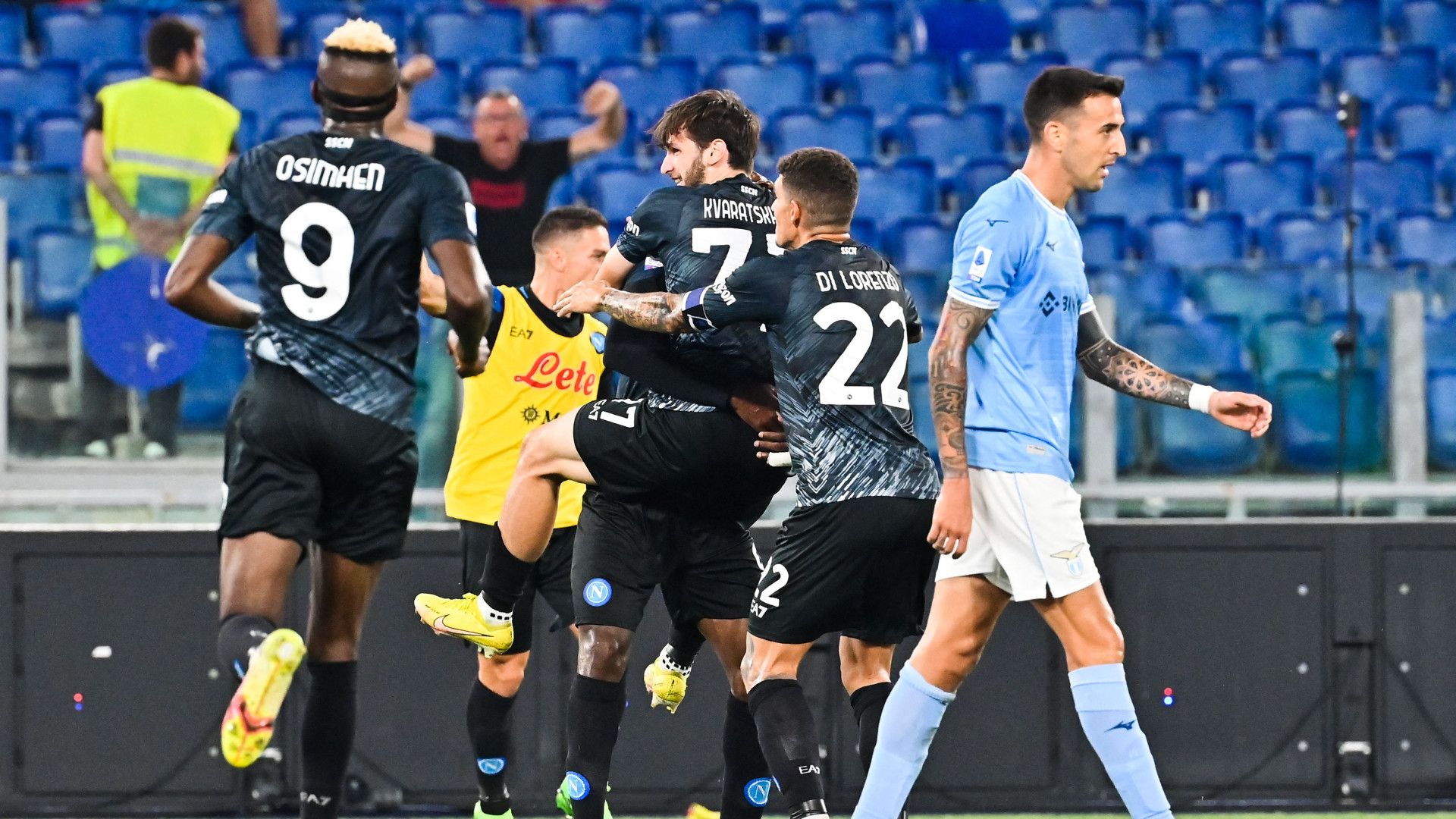 Lazio napoli celebration Serie A
