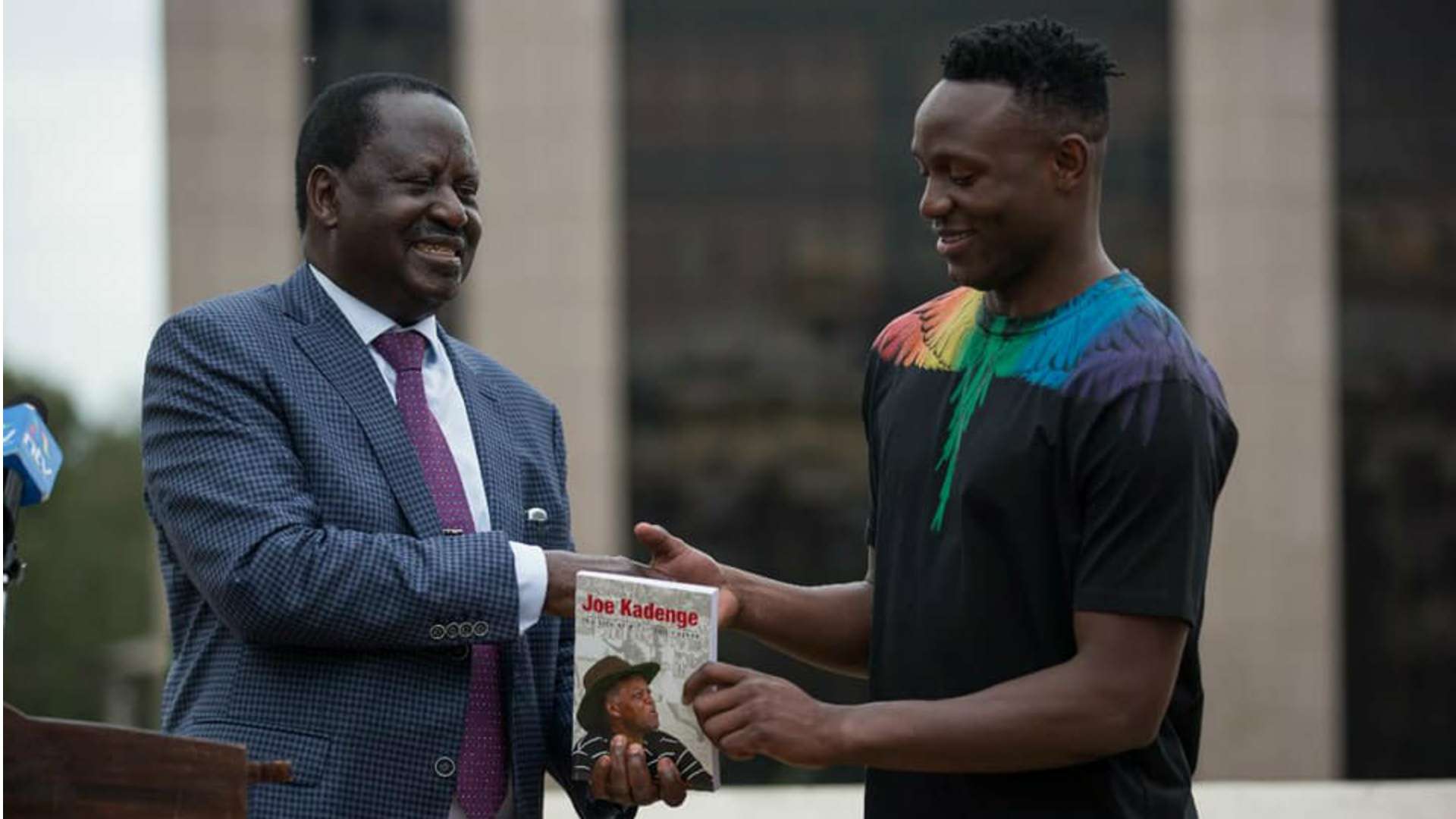 Odinga Raila and Victor Wanyama.