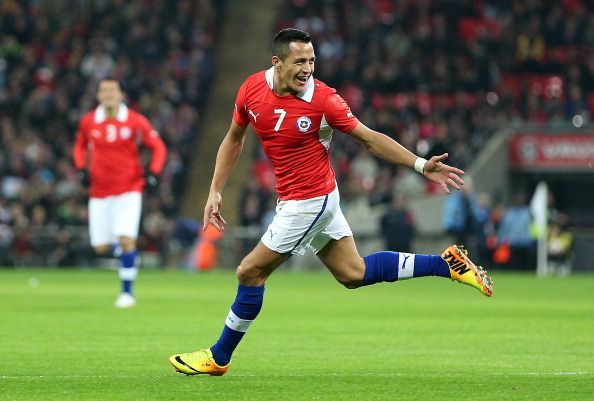 Alexis Sánchez - Inglaterra - Chile - 15 nov 2013
