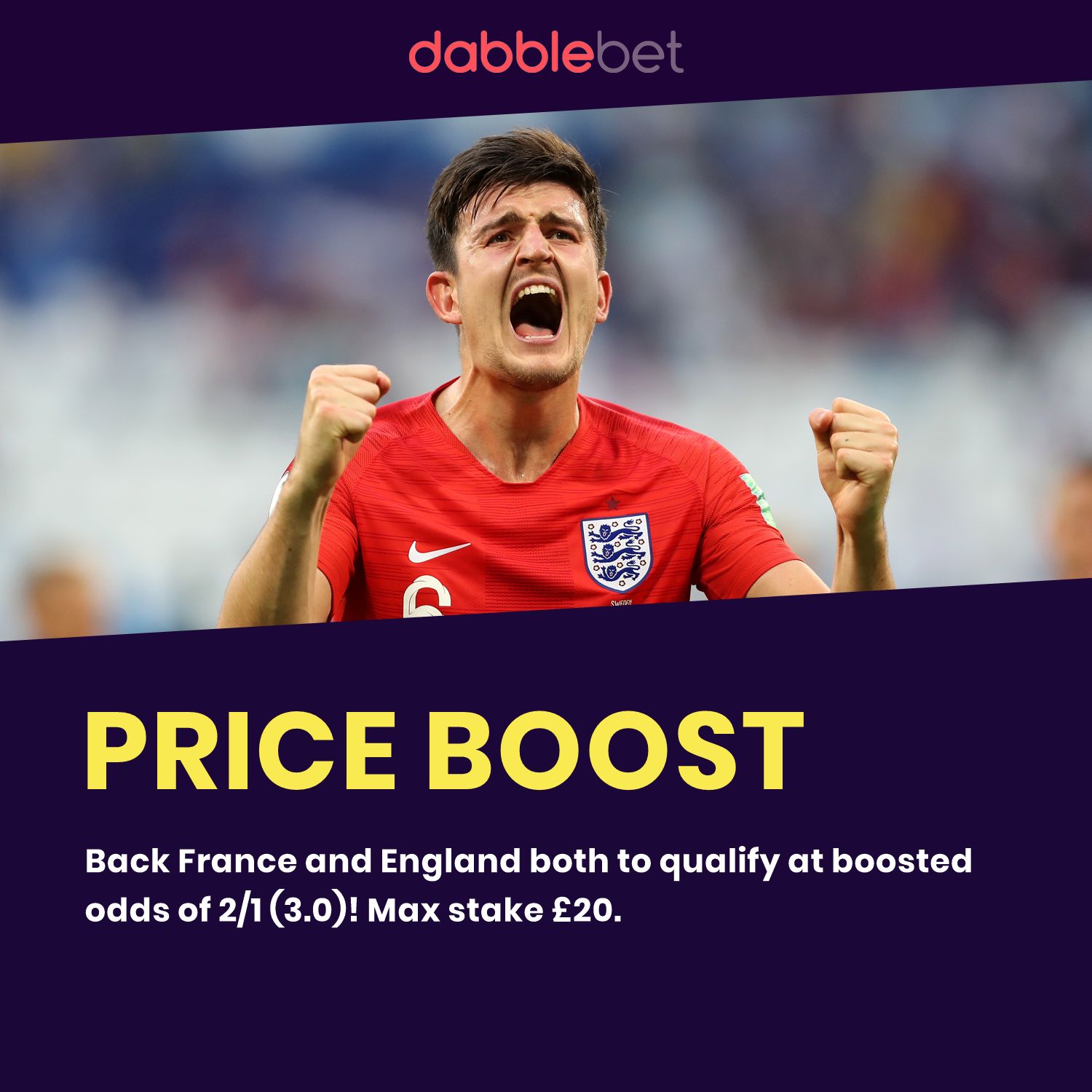 France England double boost graphic