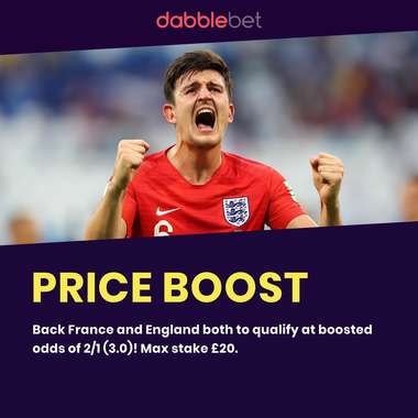 France England double boost graphic