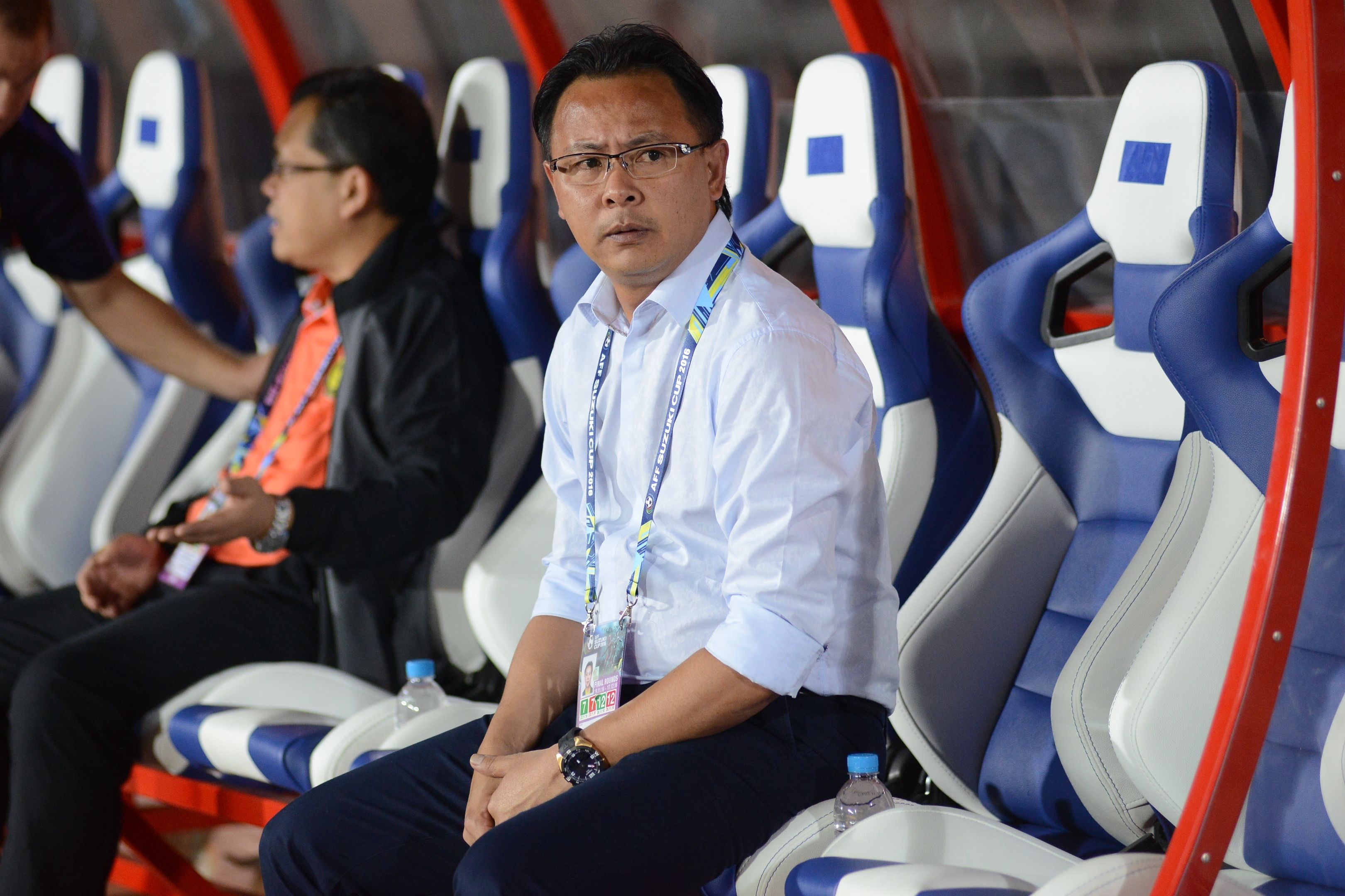 Malaysia's Ong Kim Swee during the match against Myanmar - 2016 AFF Suzuki Cup 26/11/16