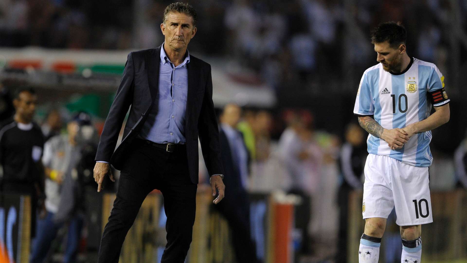 Edgardo Bauza Lionel Messi Argentina Chile Eliminatorias Sudamericanas 2018