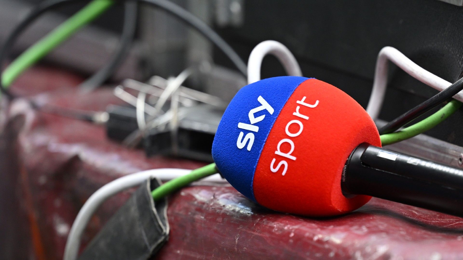 A microphone with the logo of sky sport