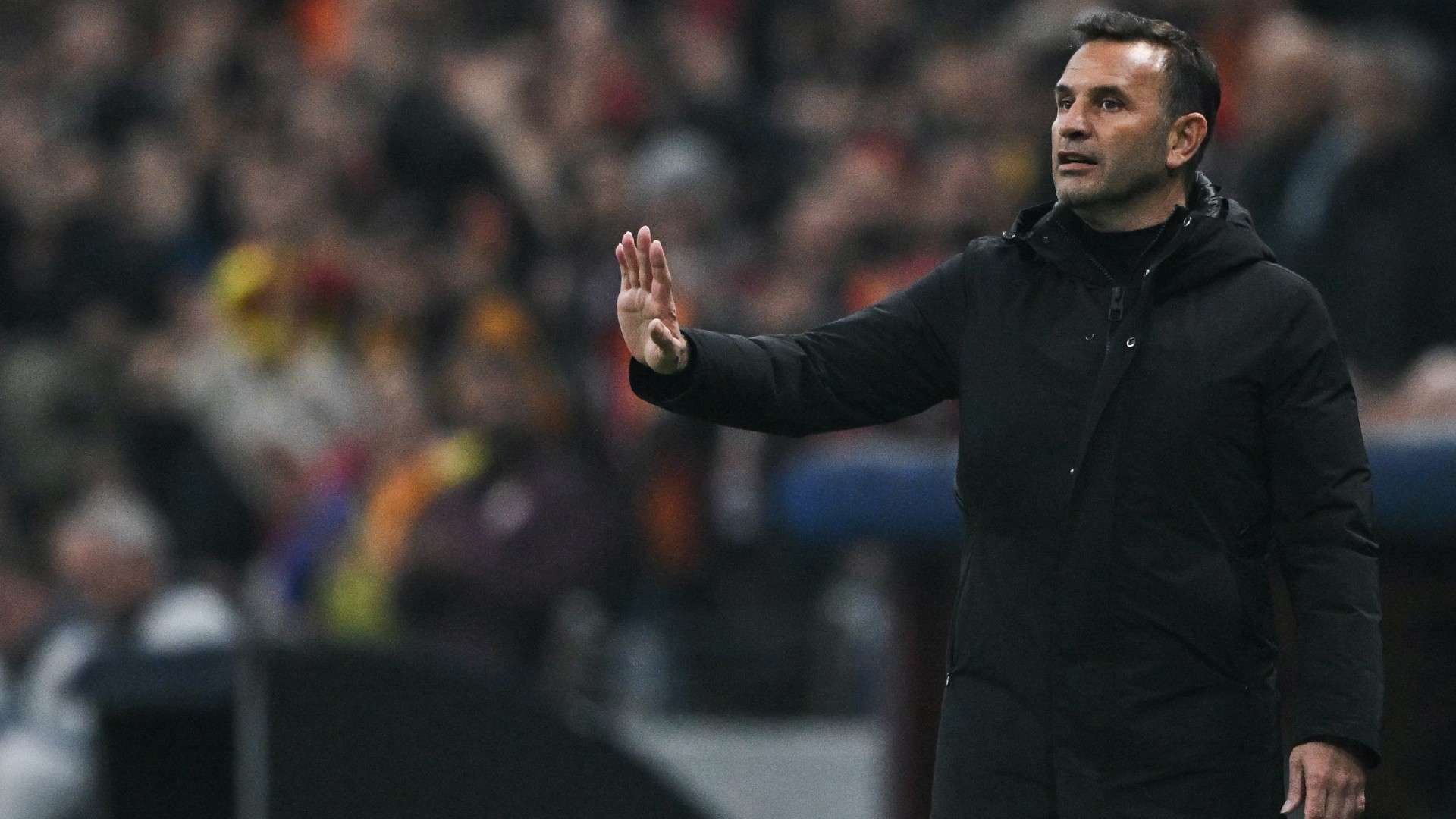 Galatasaray's Turkish coach Okan Buruk