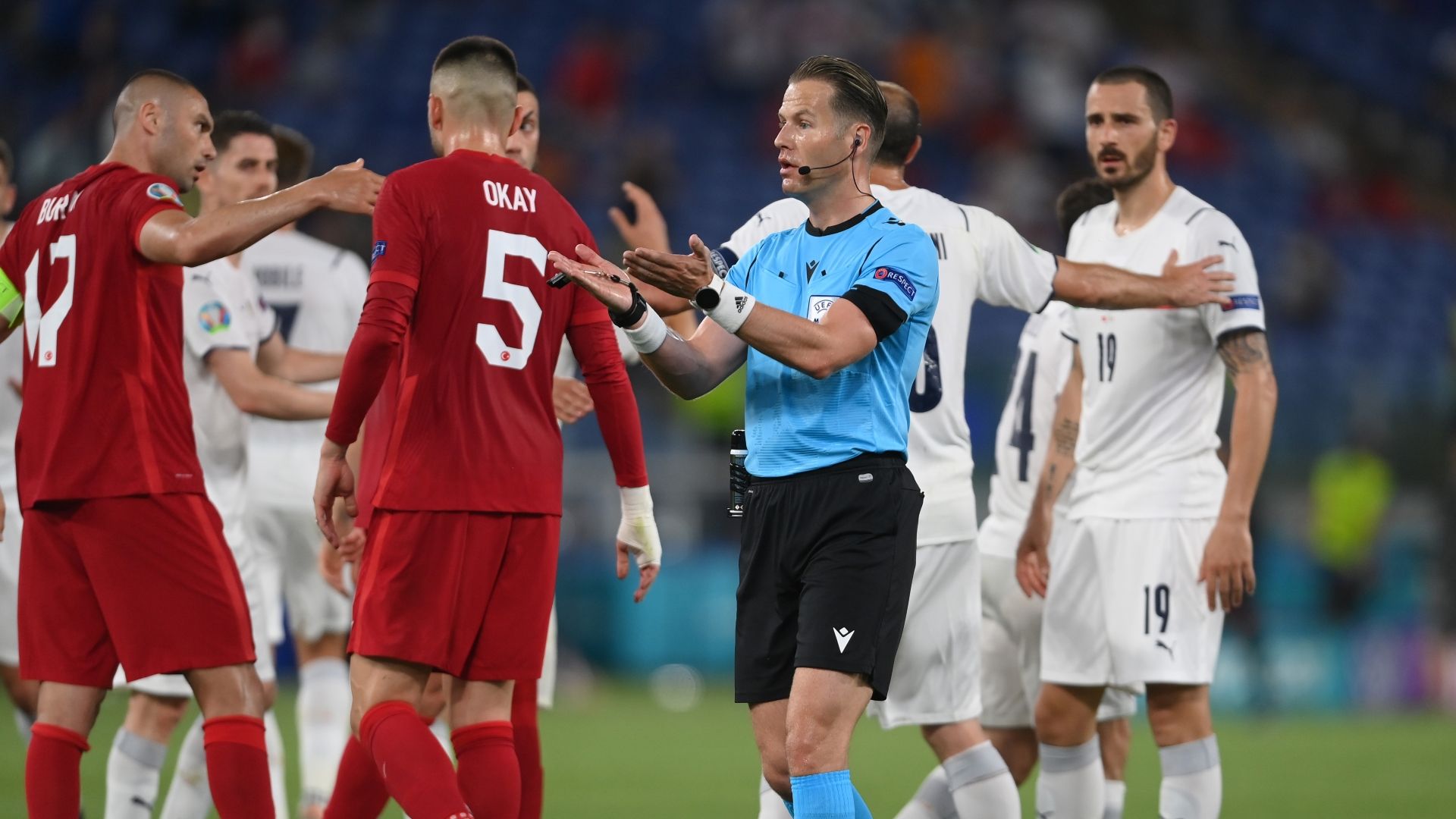 Turkey Italy referee Danny Makkelie Euro 2020