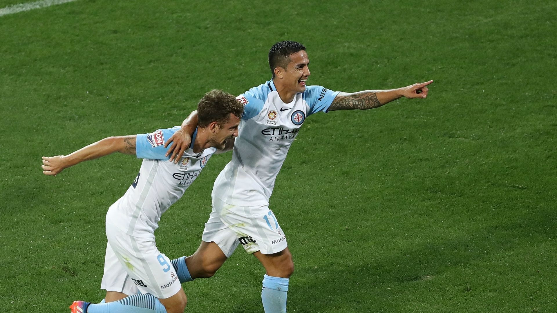 Tim Cahill Melbourne City v Adelaide United A-League 07042017