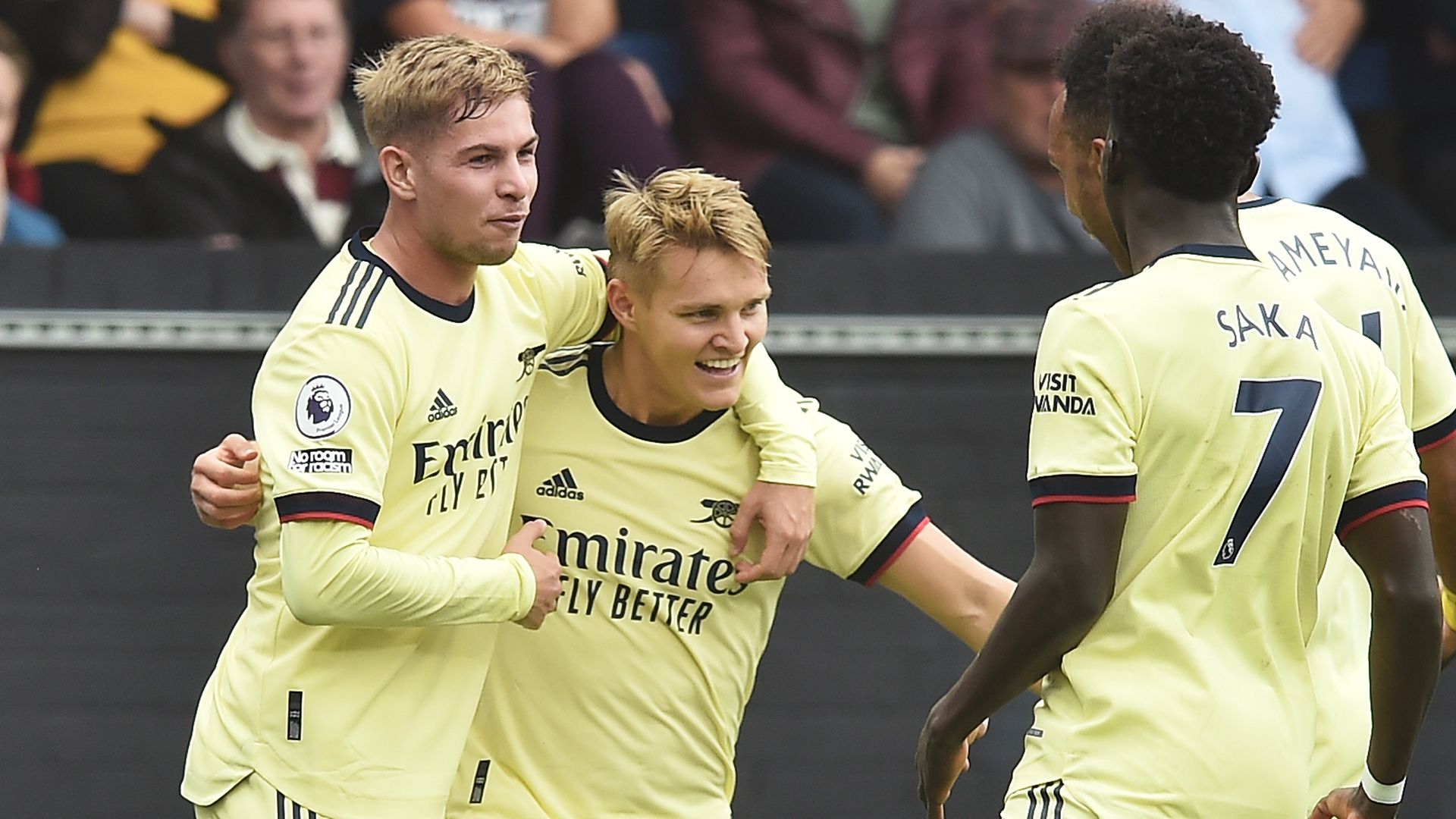 Martin Odegaard Arsenal Burnley Premier League 2021-22