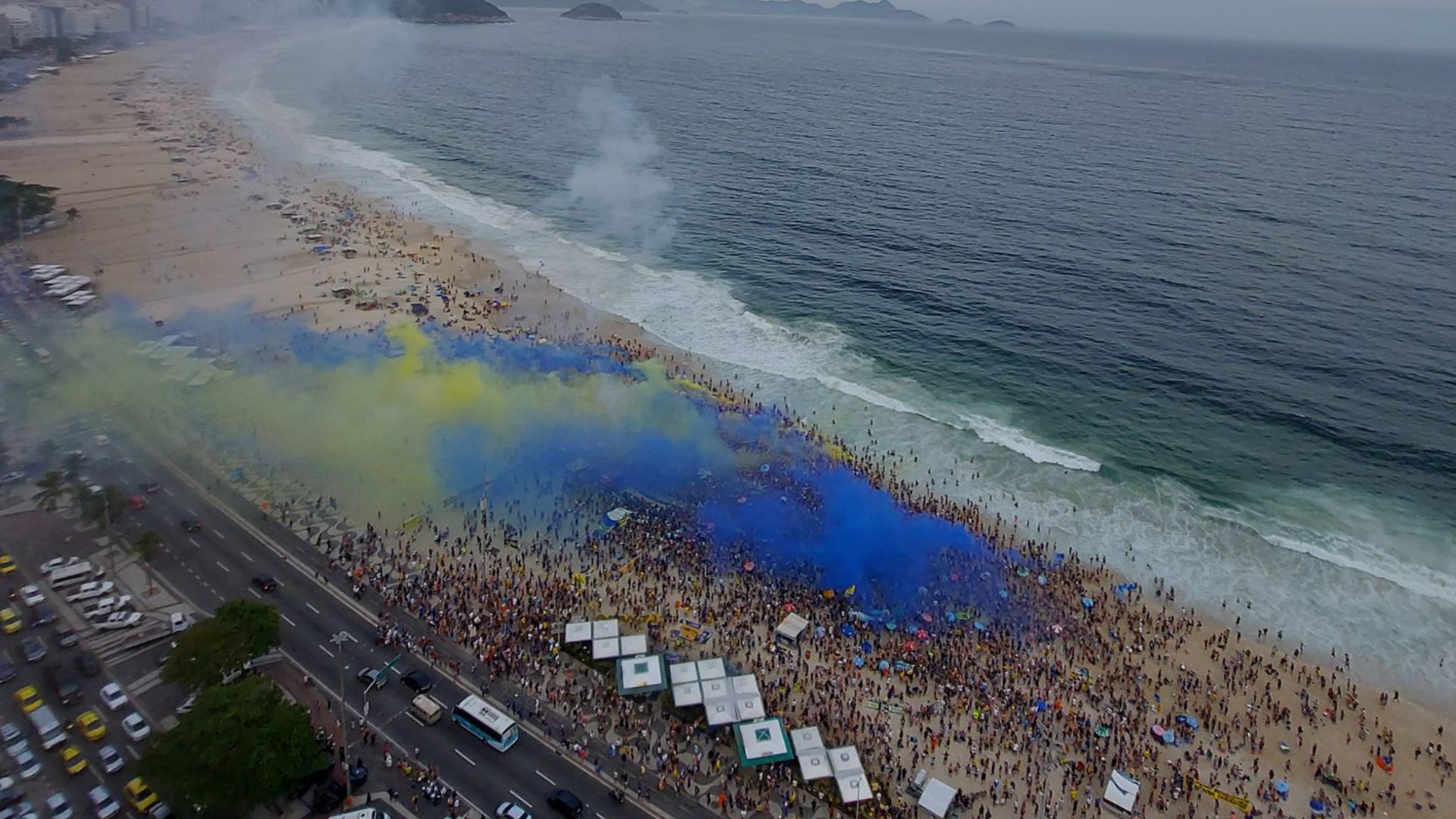 hinchas boca rio janeiro banderazo 2023