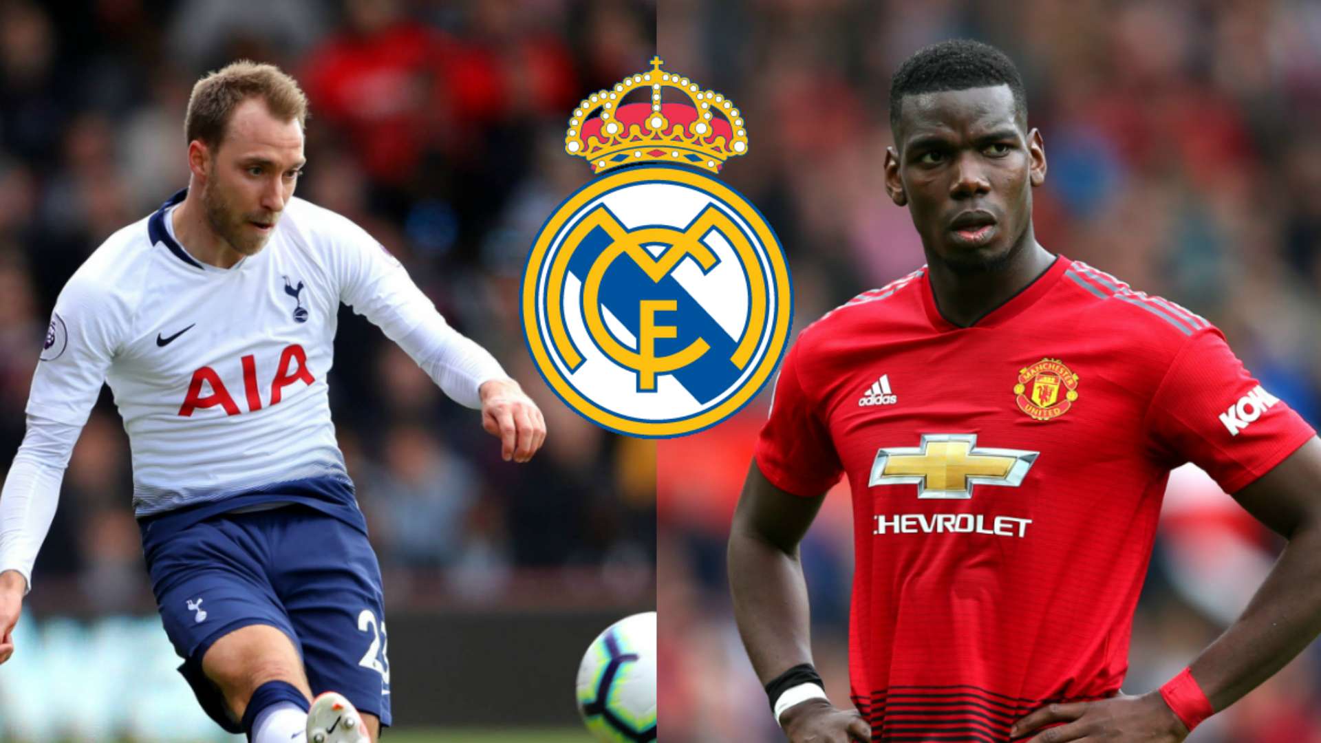 Eriksen Pogba Real Madrid