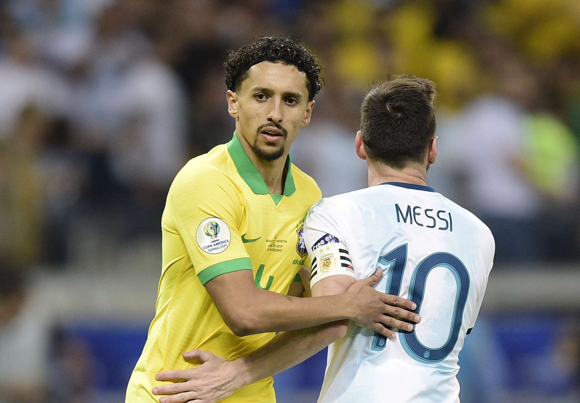 Marquinho Lionel Messi Brazil Argentina Copa America 2019