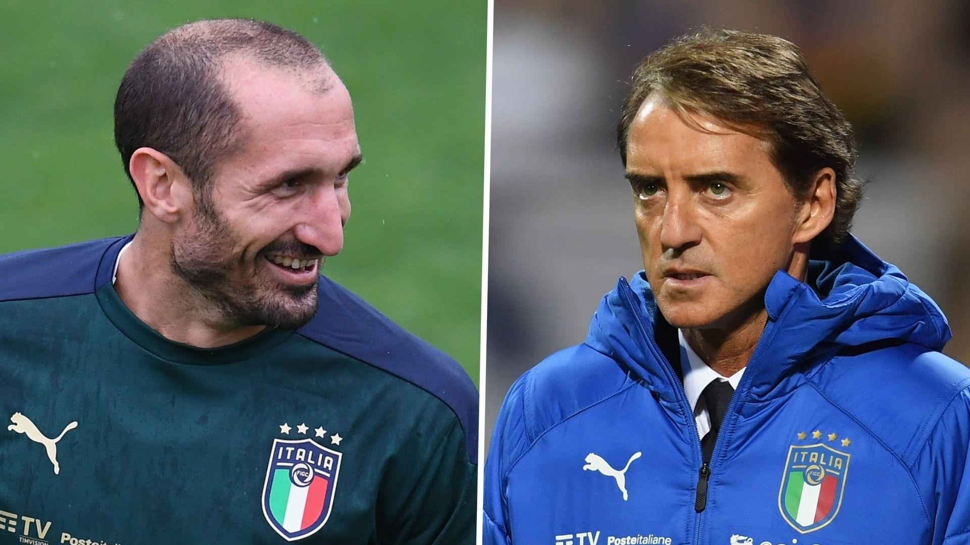 Giorgio Chiellini, Roberto Mancini, Italy