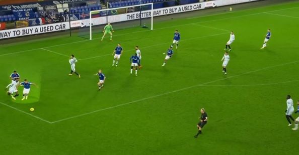 에버턴 수비 장면 vs 첼시