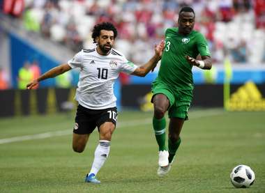 Mo Salah, Motaz Hawsawi Saudi Arabia vs Egypt