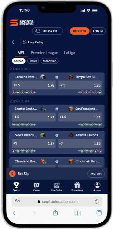 Sports Interaction Easy Parlay