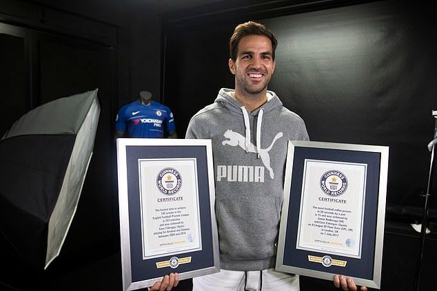 Cesc Fabregas Guinness record