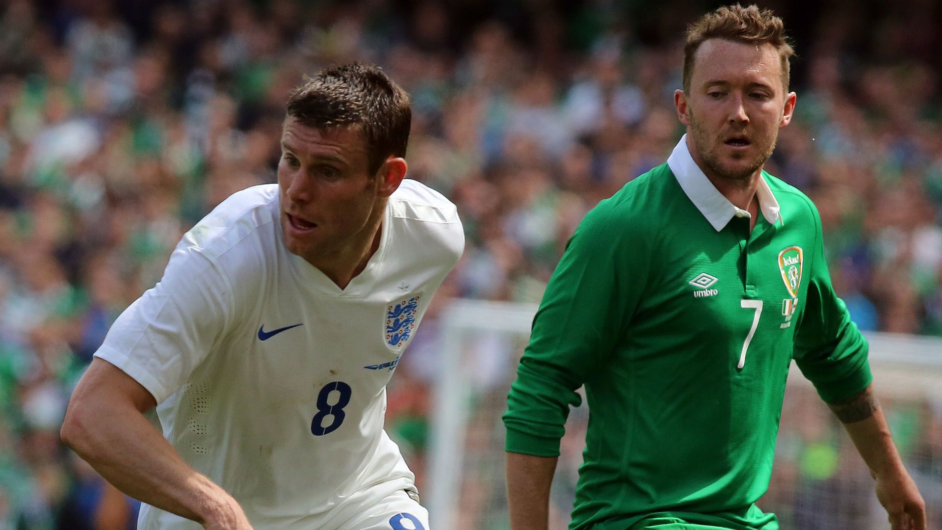 James Milner England Aiden McGeady Republic of Ireland 2015