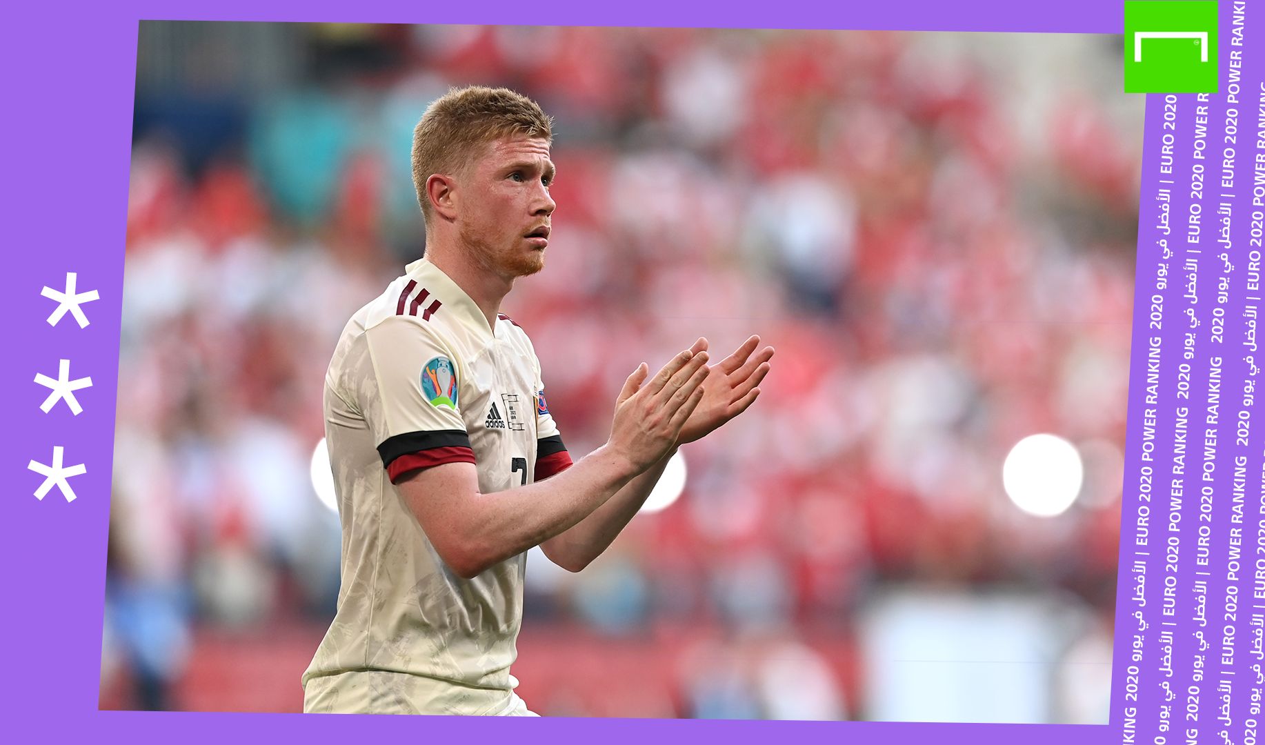 De Bruyne Euro Power Ranking