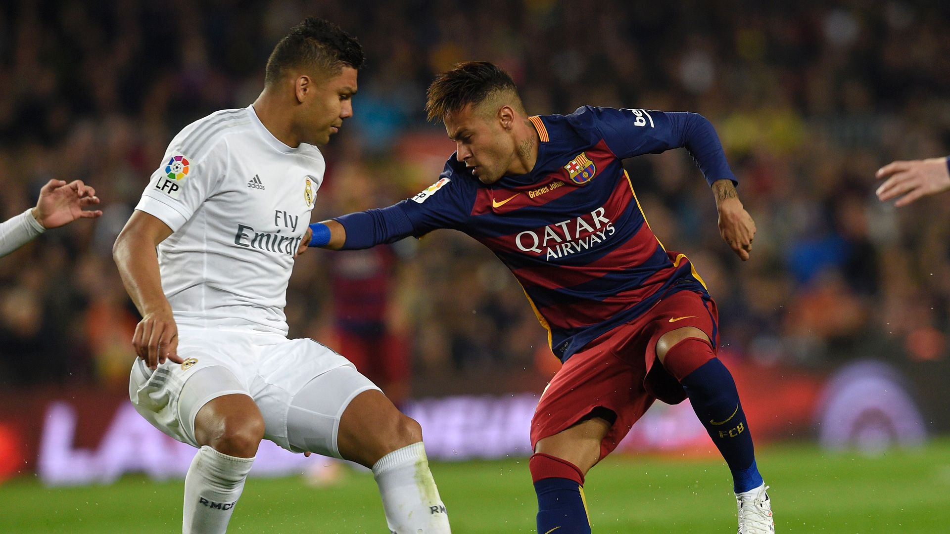 Neymar FC Barcelona Casemiro Real Madrid