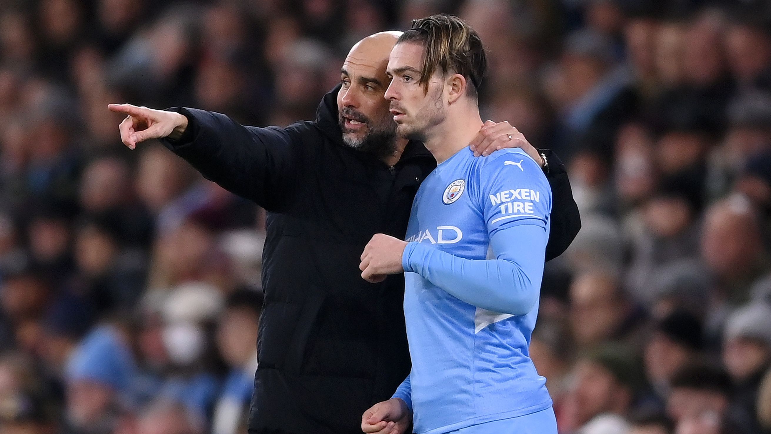 Jack Grealish Pep Guardiola Manchester City 