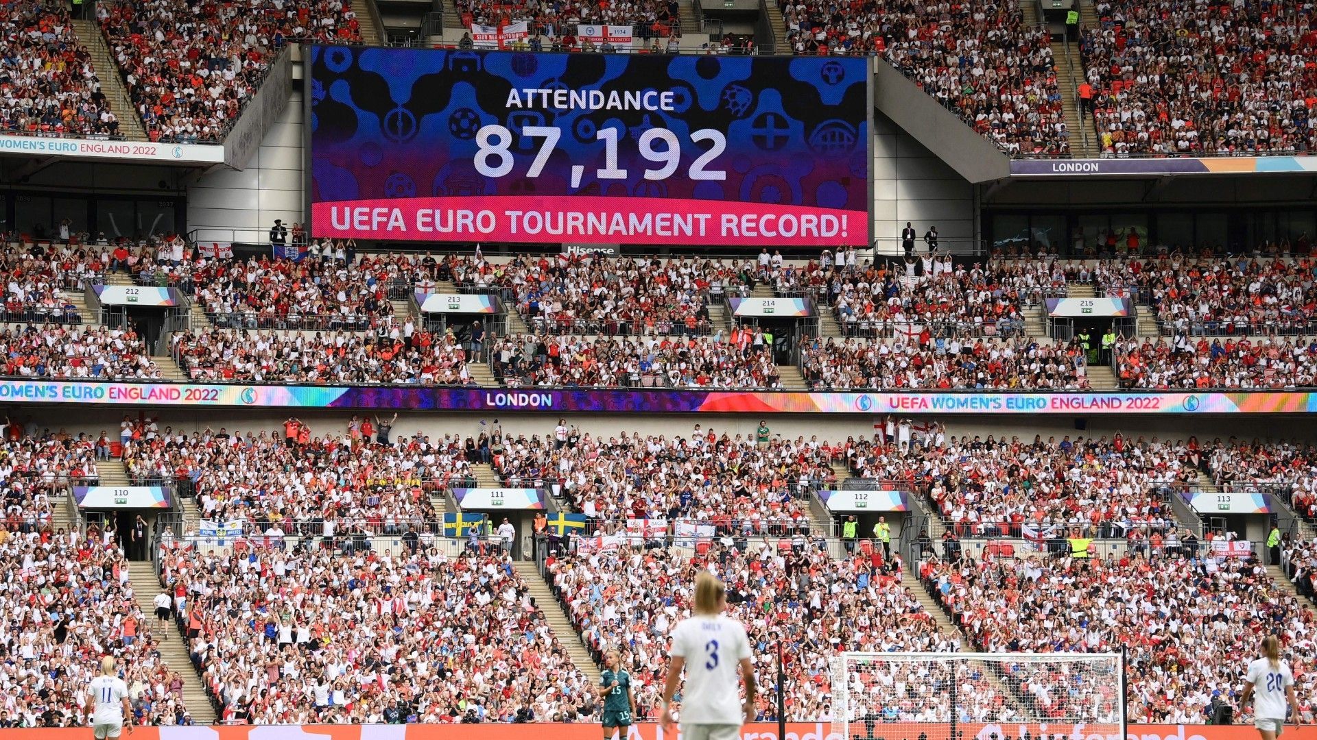 England Germany Euro 2022 Attendance 