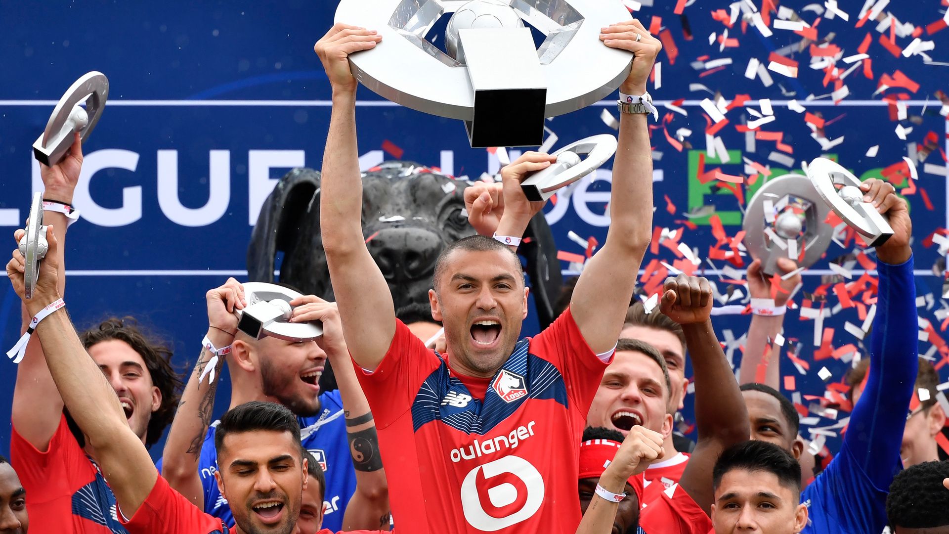 Lille champions celebration