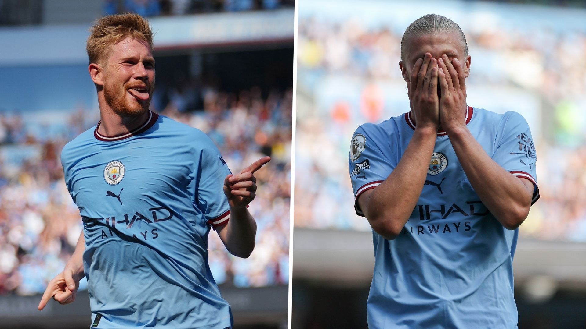 Kevin De Bruyne Erling Haaland Man City 2022-23