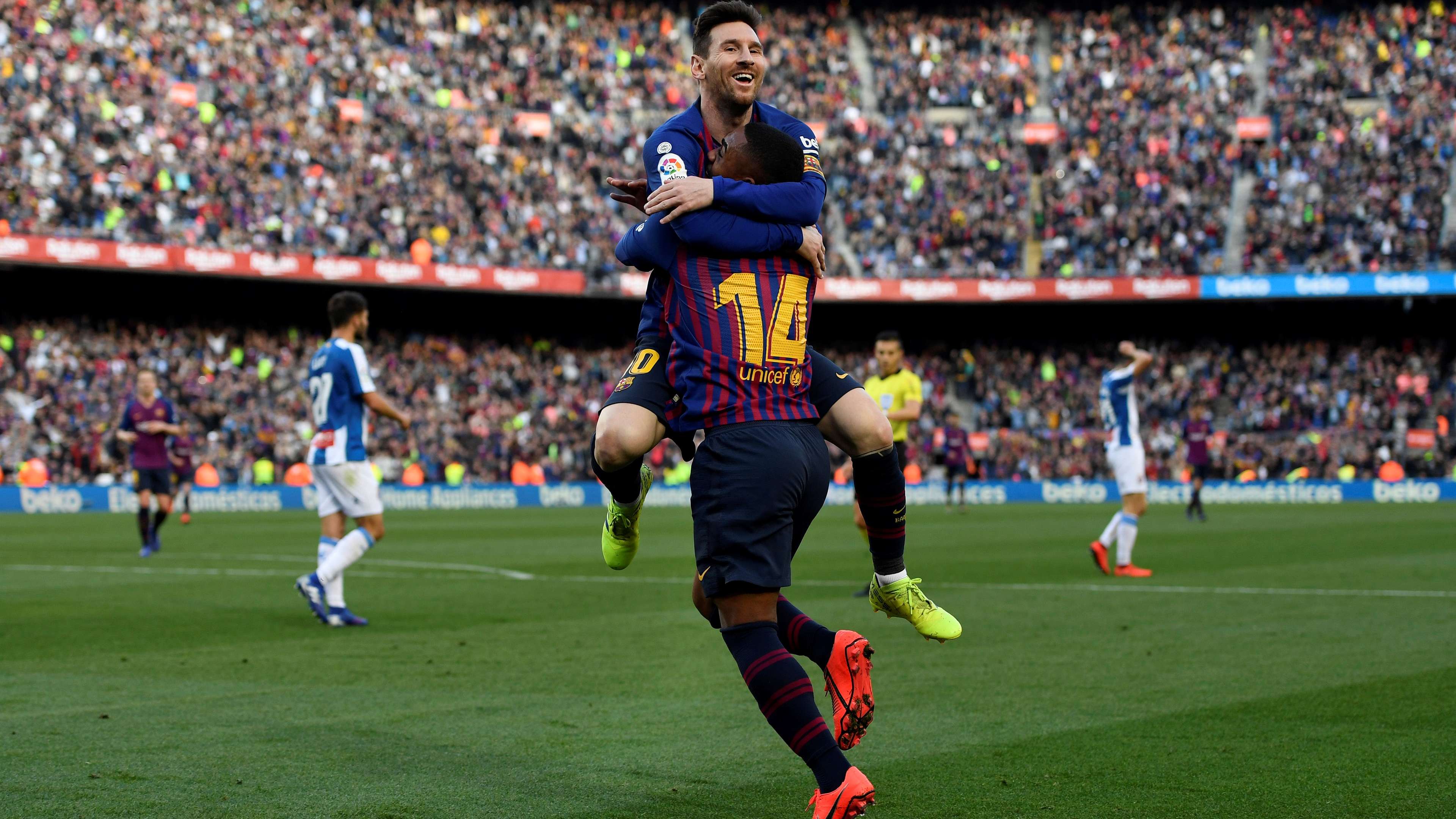 Lionel Messi Malcom Barcelona Espanyol LaLiga 30032019