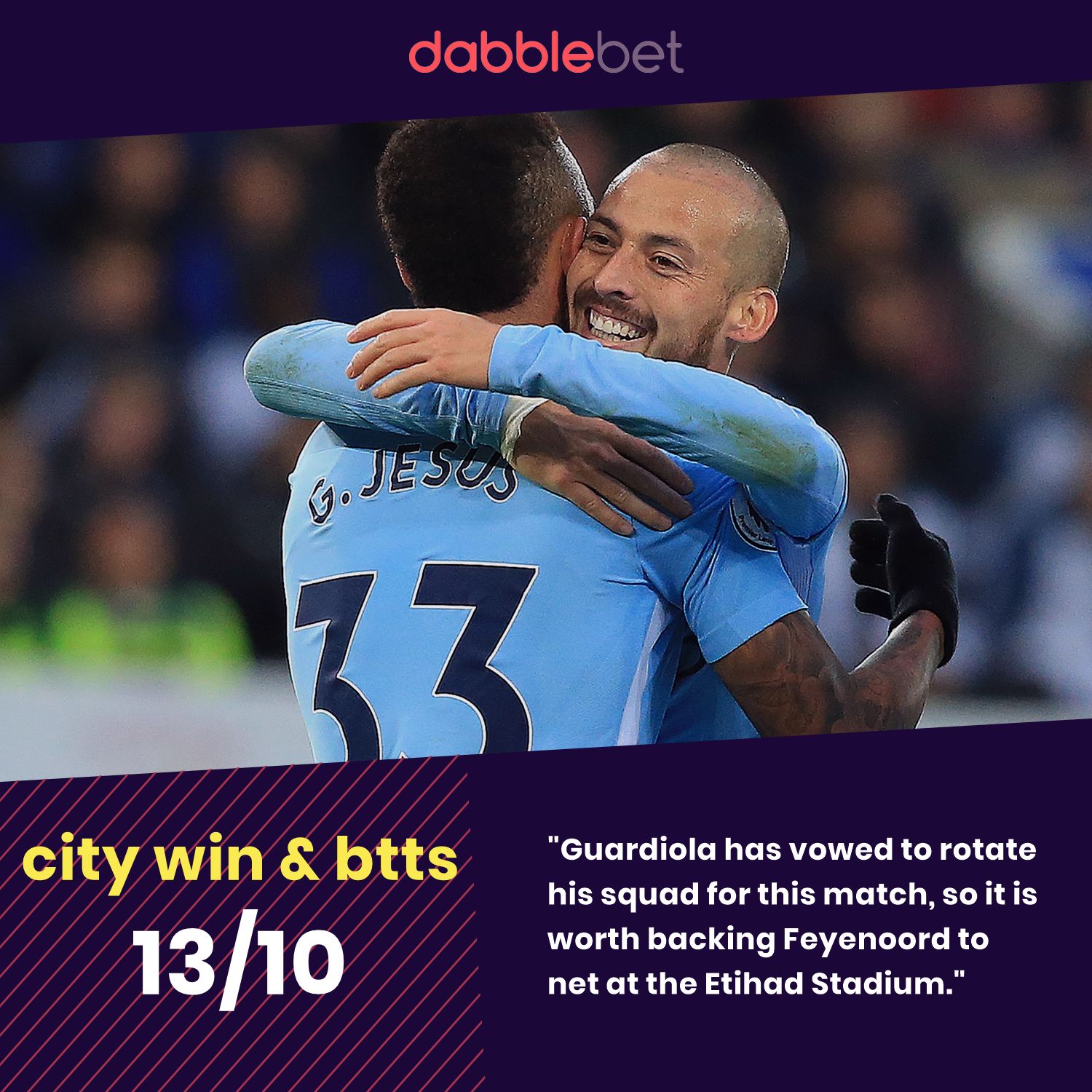 Man City Feyenoord graphic