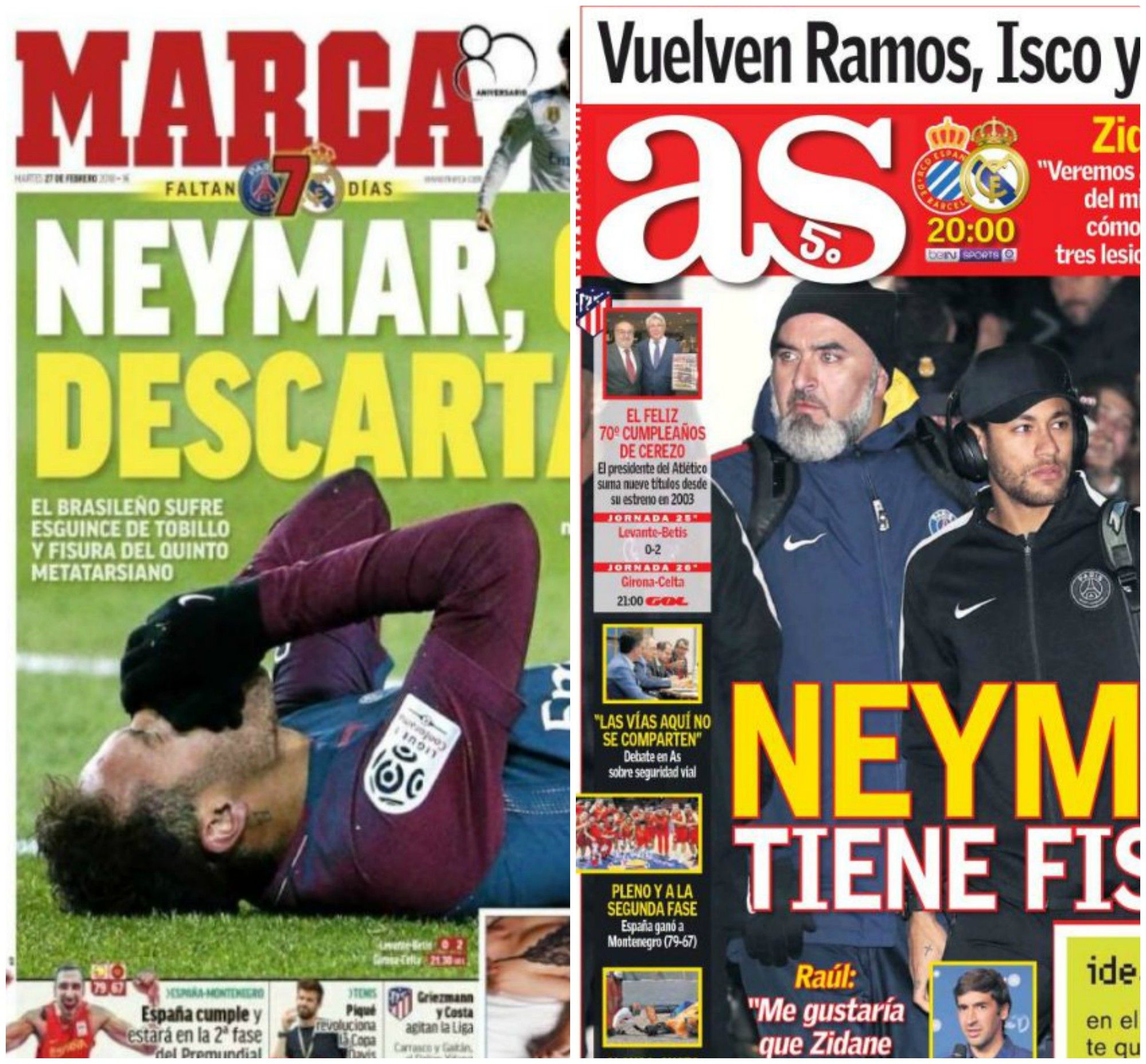 Neymar presse espagnole