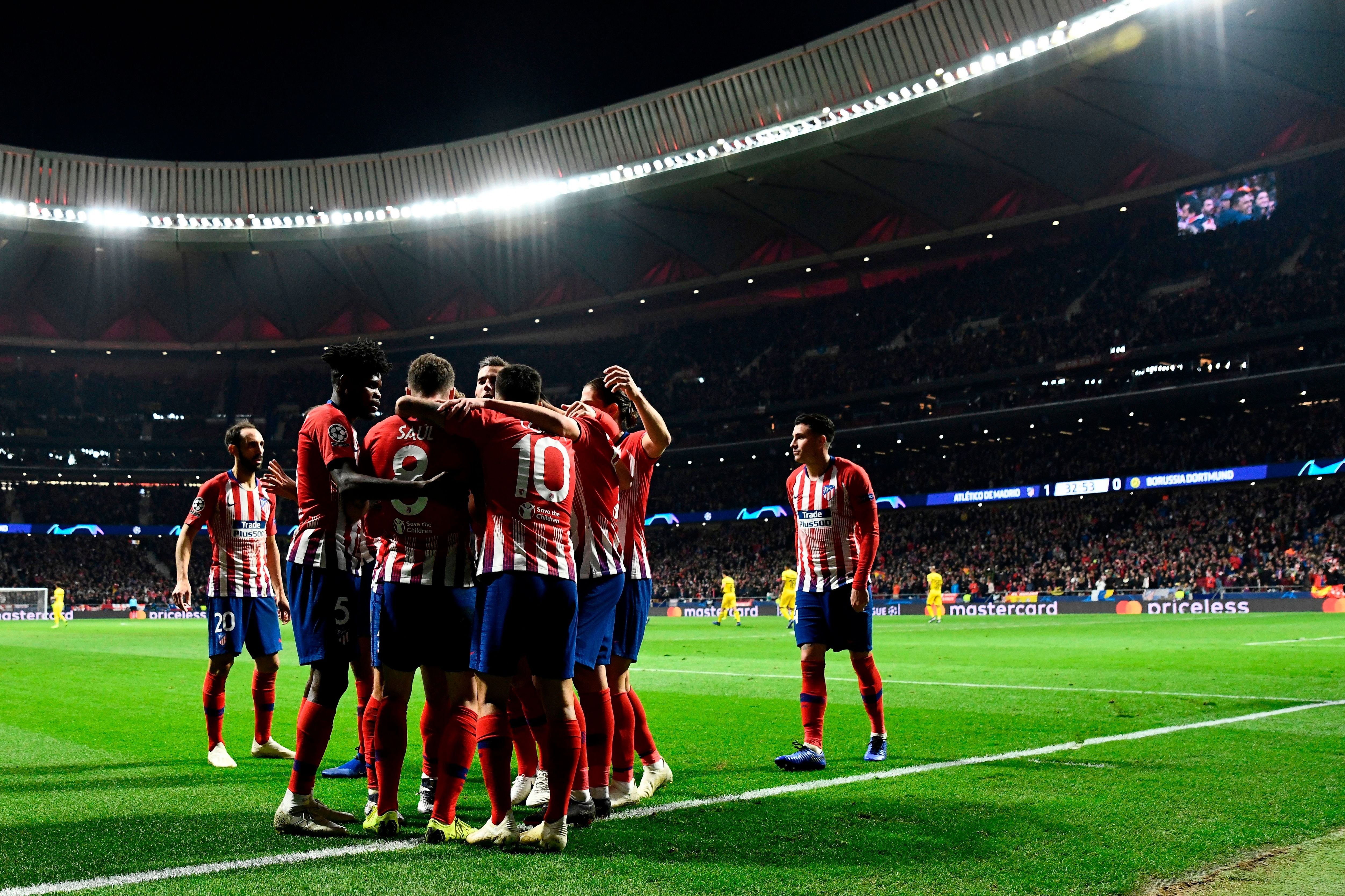 SAUL ÑIGUEZ ATLETICO MADRID BORUSSIA DORTMUND CHAMPIONS LEAGUE