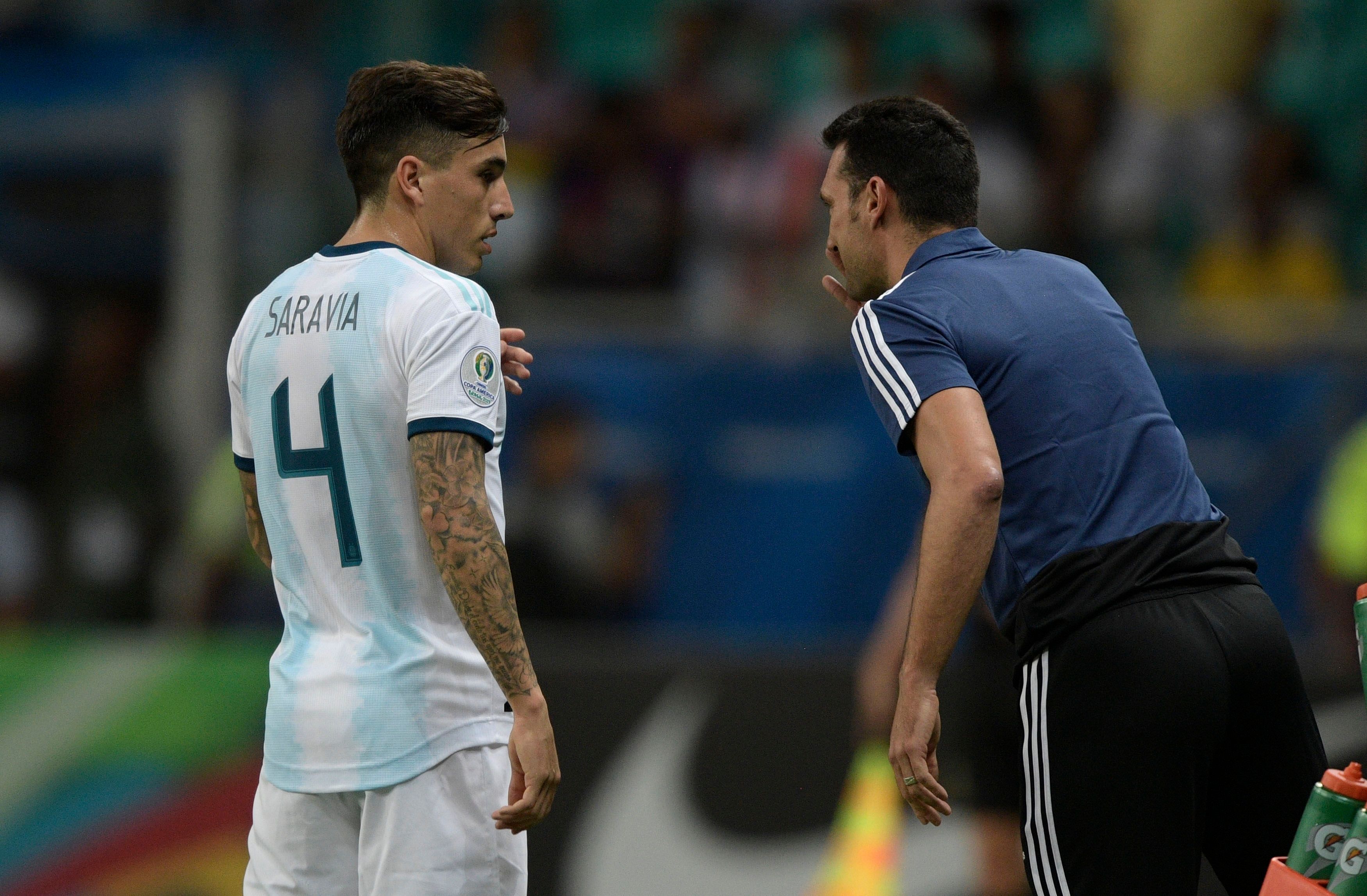 Scaloni Saravia Argentina Colombia Copa América