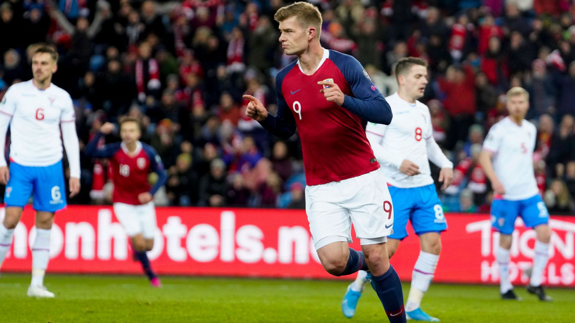 Alexander Sorloth Norway v Faroe Islands 11152019