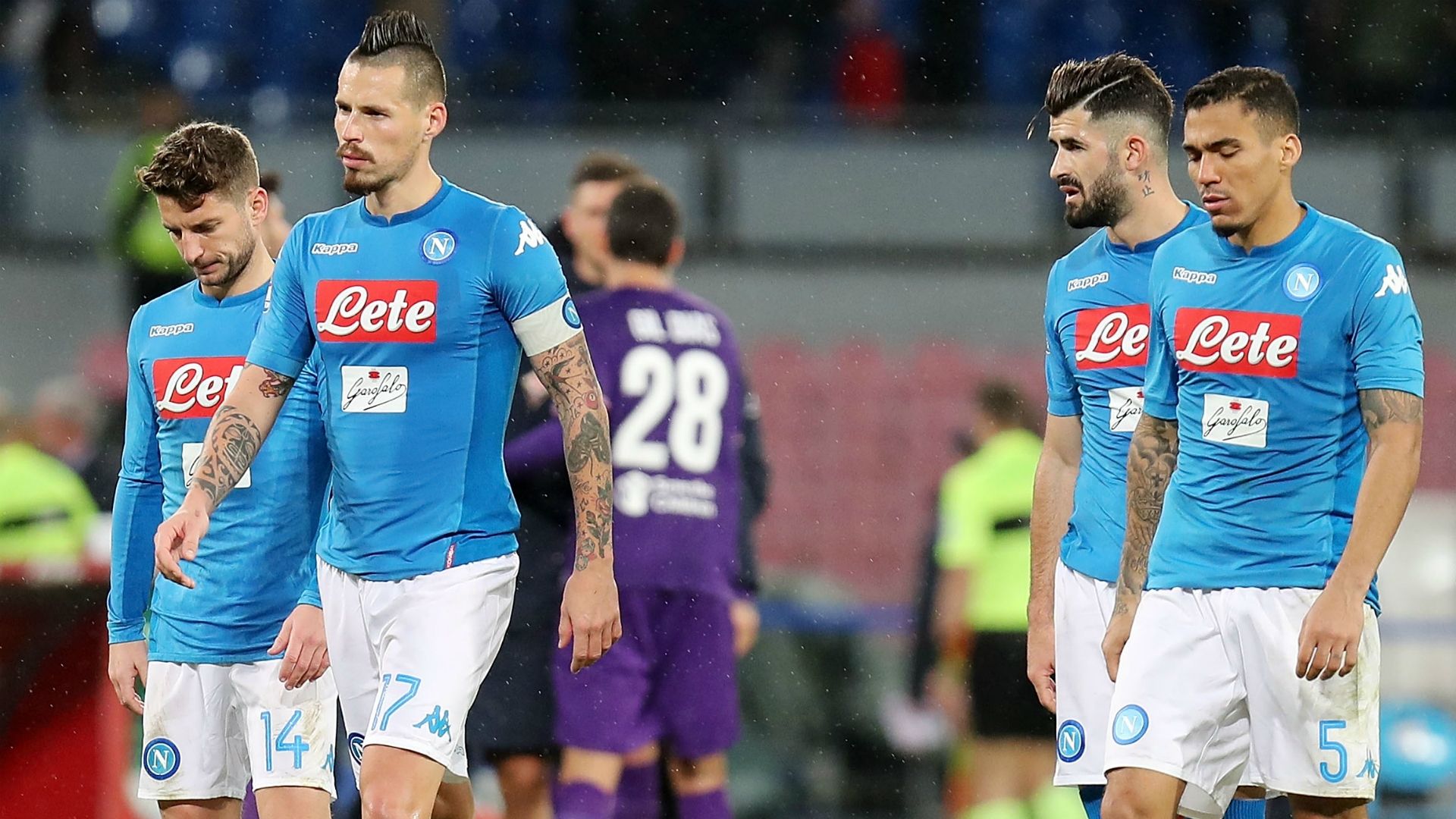Hamsik Mertens Napoli Fiorentina Serie A