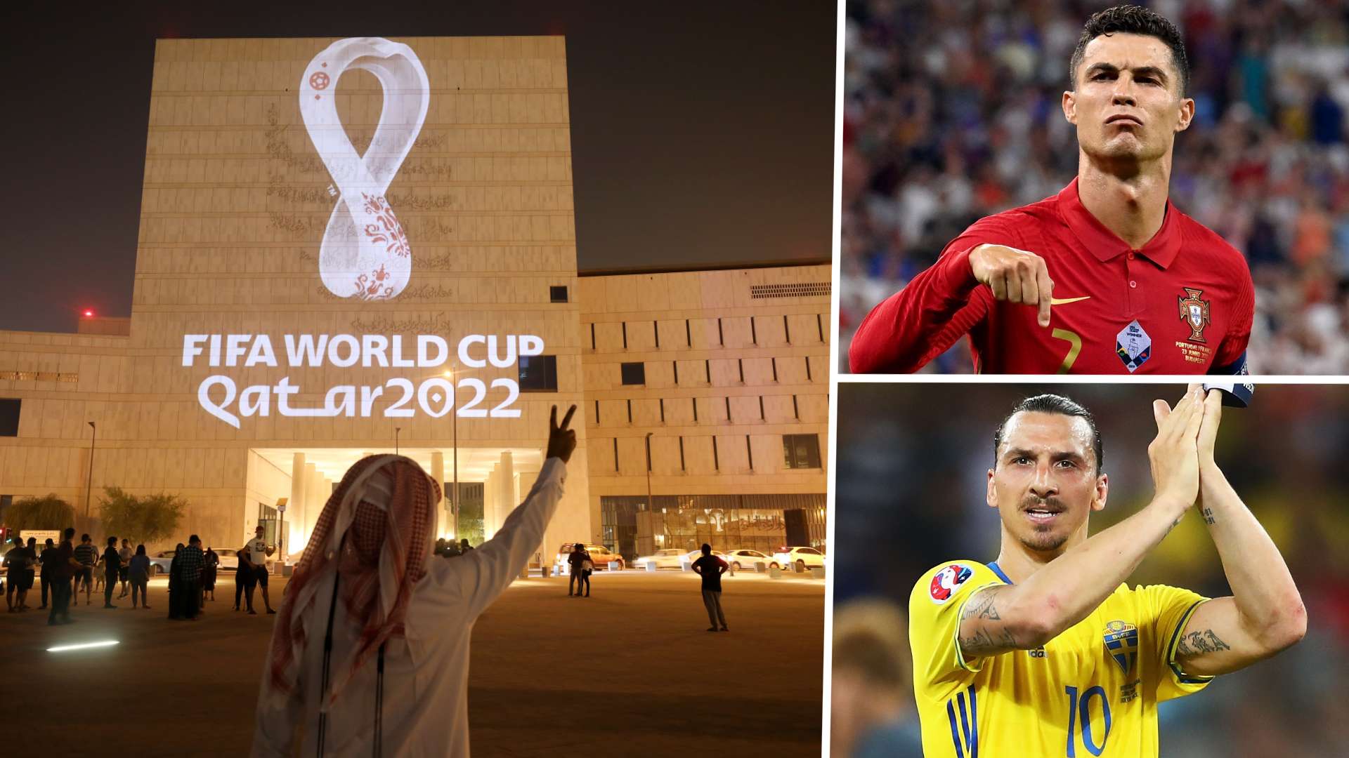 Qatar 2022 World Cup Play Off Zlatan Ibrahimovic & Cristiano Ronaldo GFX